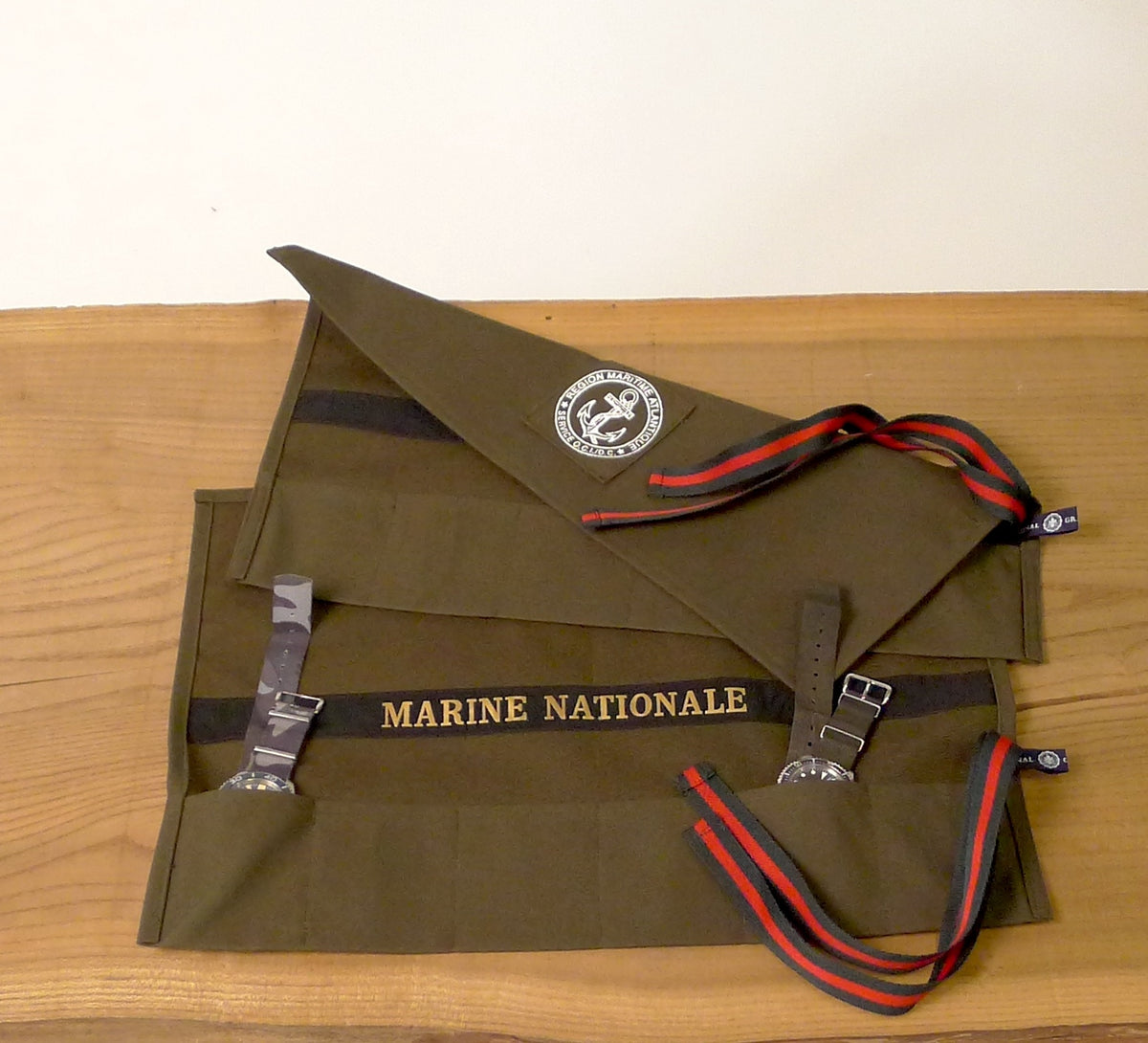 Grahame Fowler Military Olive  Soft Canvas  Marine National Soft Watch Roll (Copy)