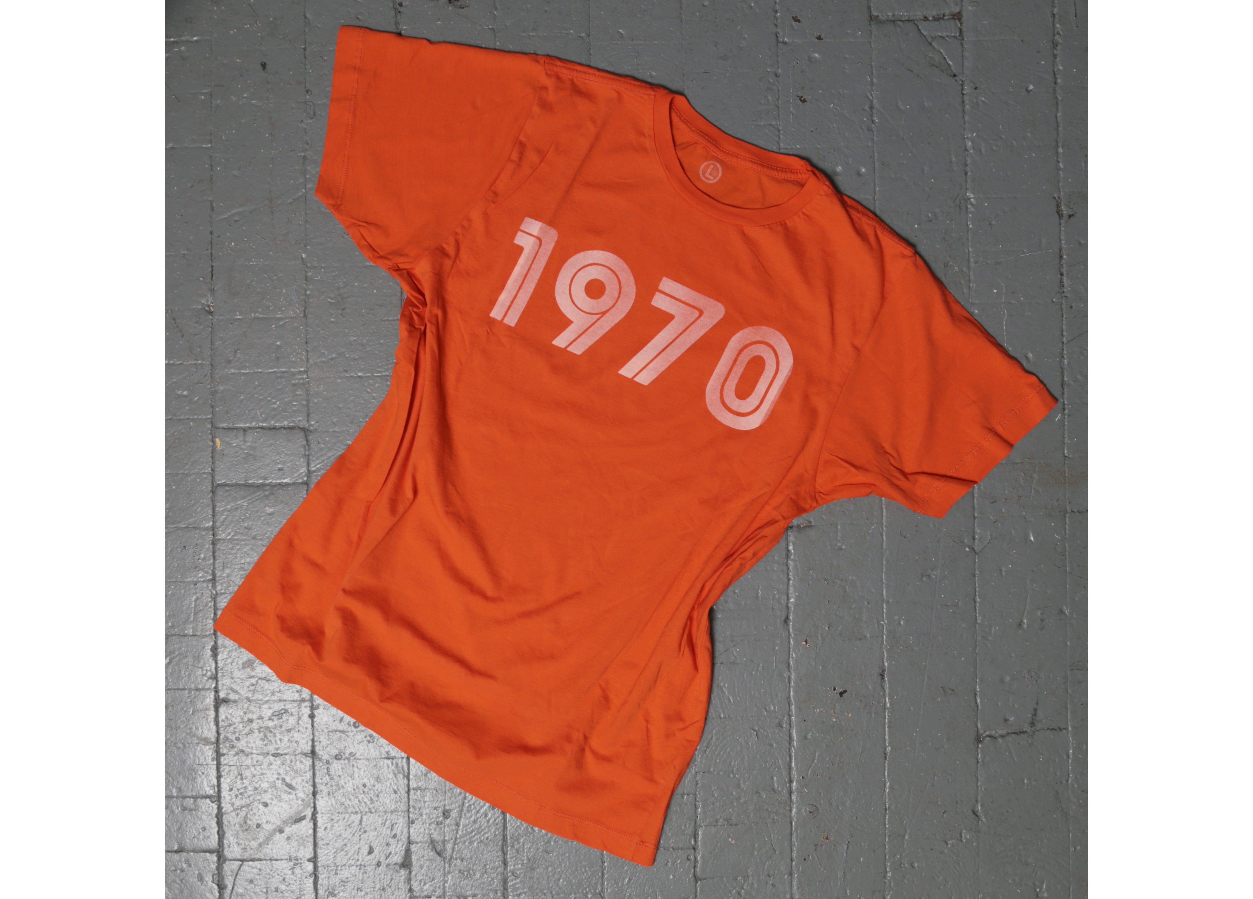"1970" T-SHIRT ORANGE