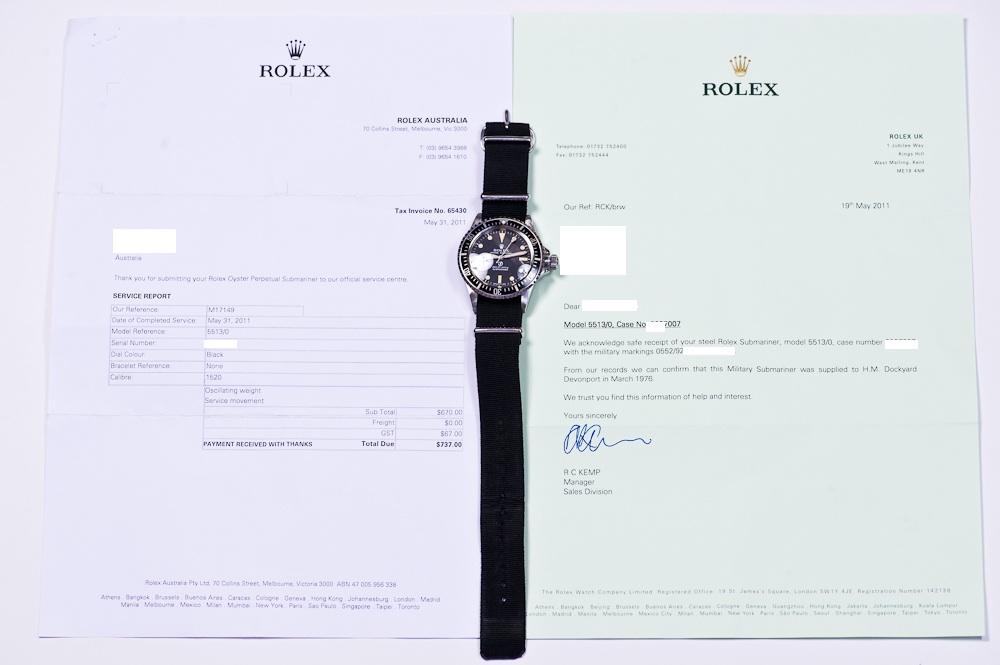 1976 Rolex Military Submariner