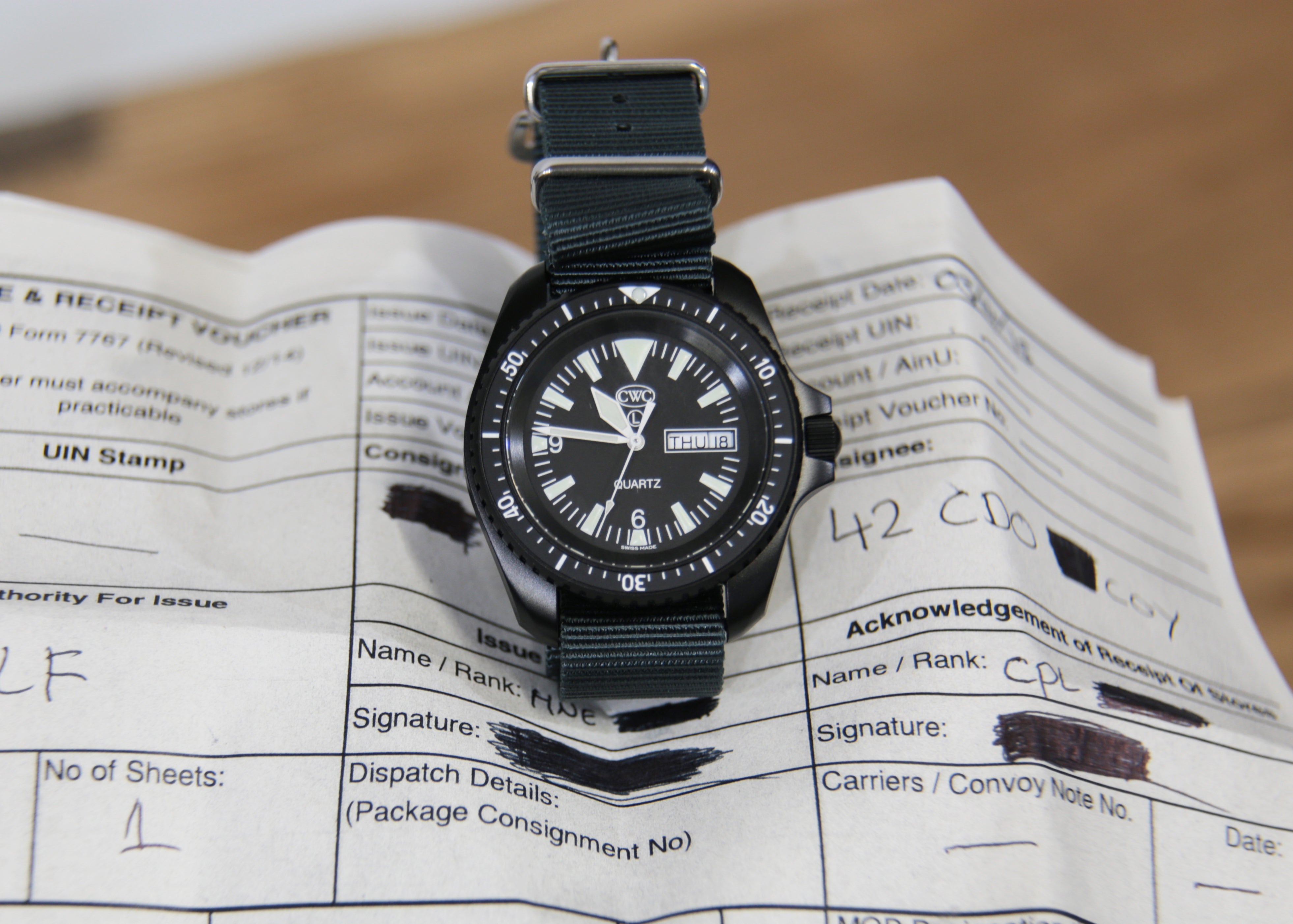 2018 CWC SBS PVD ISSUED 460/18 QUARTZ WATCH #20