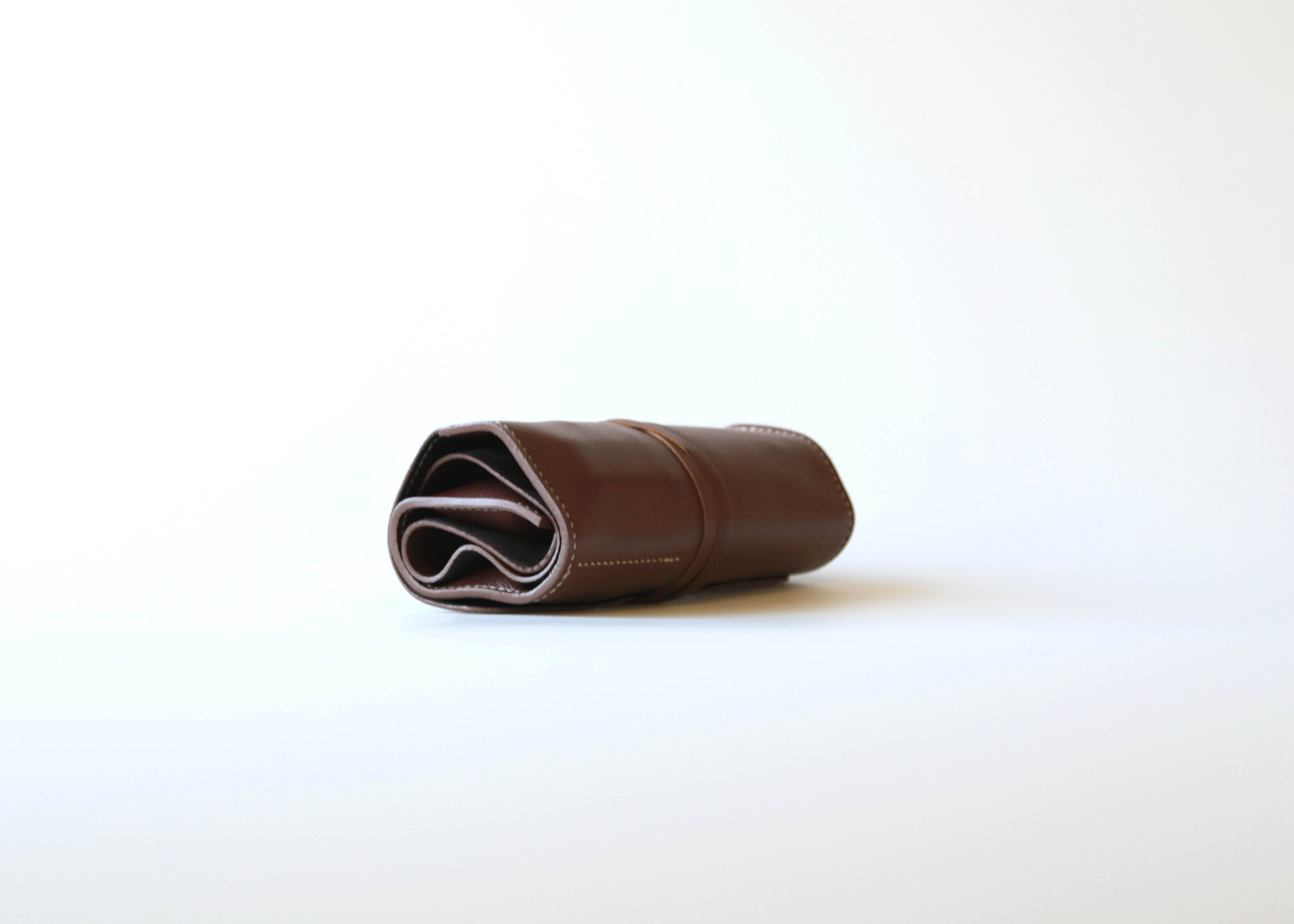THREE POCKET WATCH ROLL MID TAN