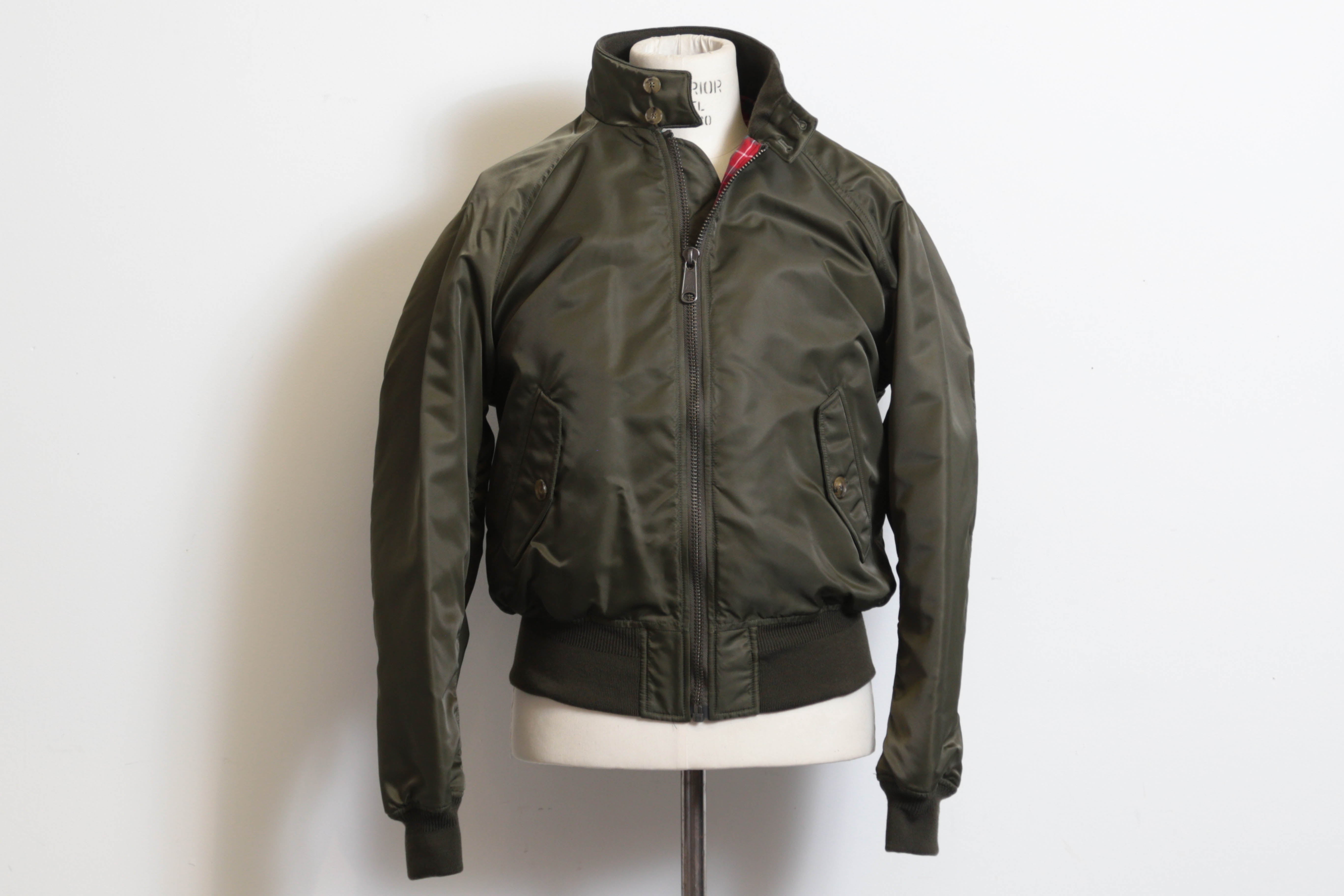 BARRACUTA G9 SATIN FLIGHT JACKET