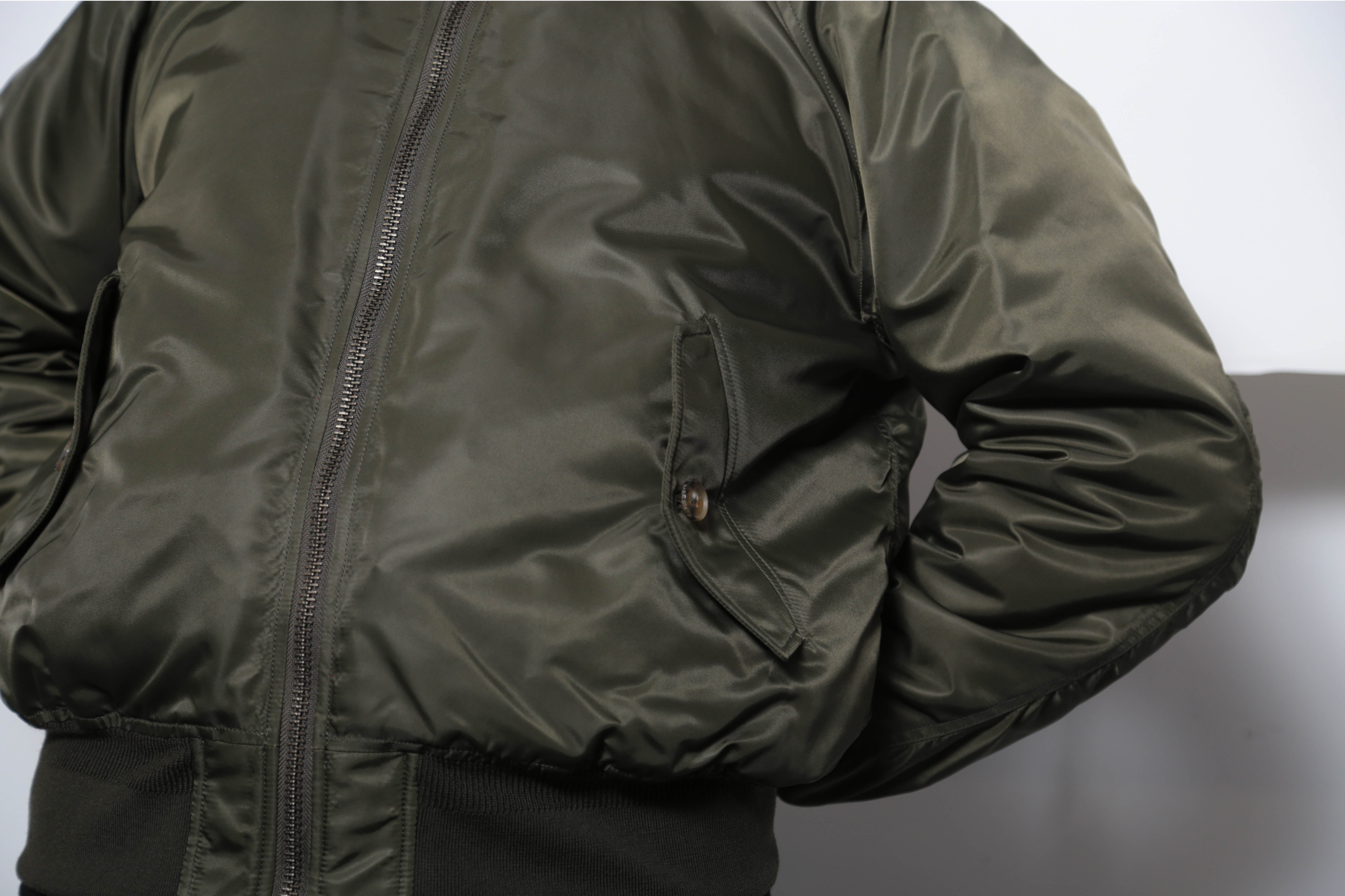 BARRACUTA G9 SATIN FLIGHT JACKET