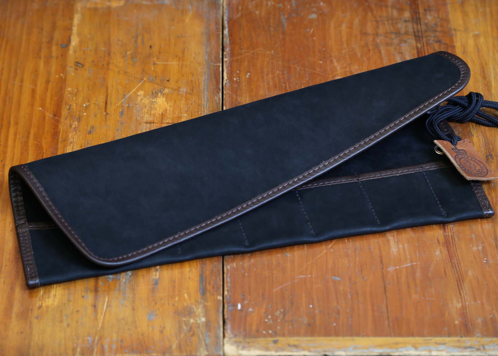 Black Soft Suede Leather Watch Roll