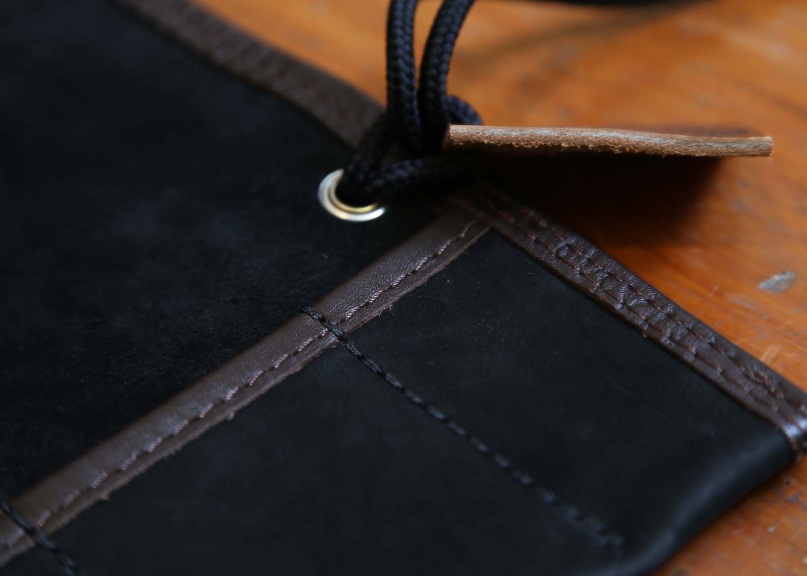 Black Soft Suede Leather Watch Roll