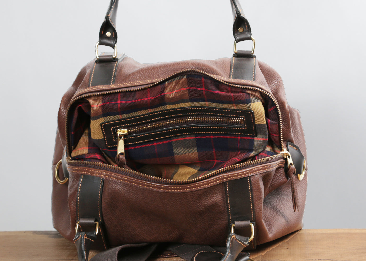 BRADY LEATHER CAPTAIN'S HOLDALL