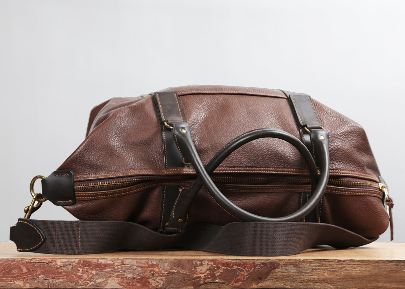 BRADY LEATHER CAPTAIN'S HOLDALL