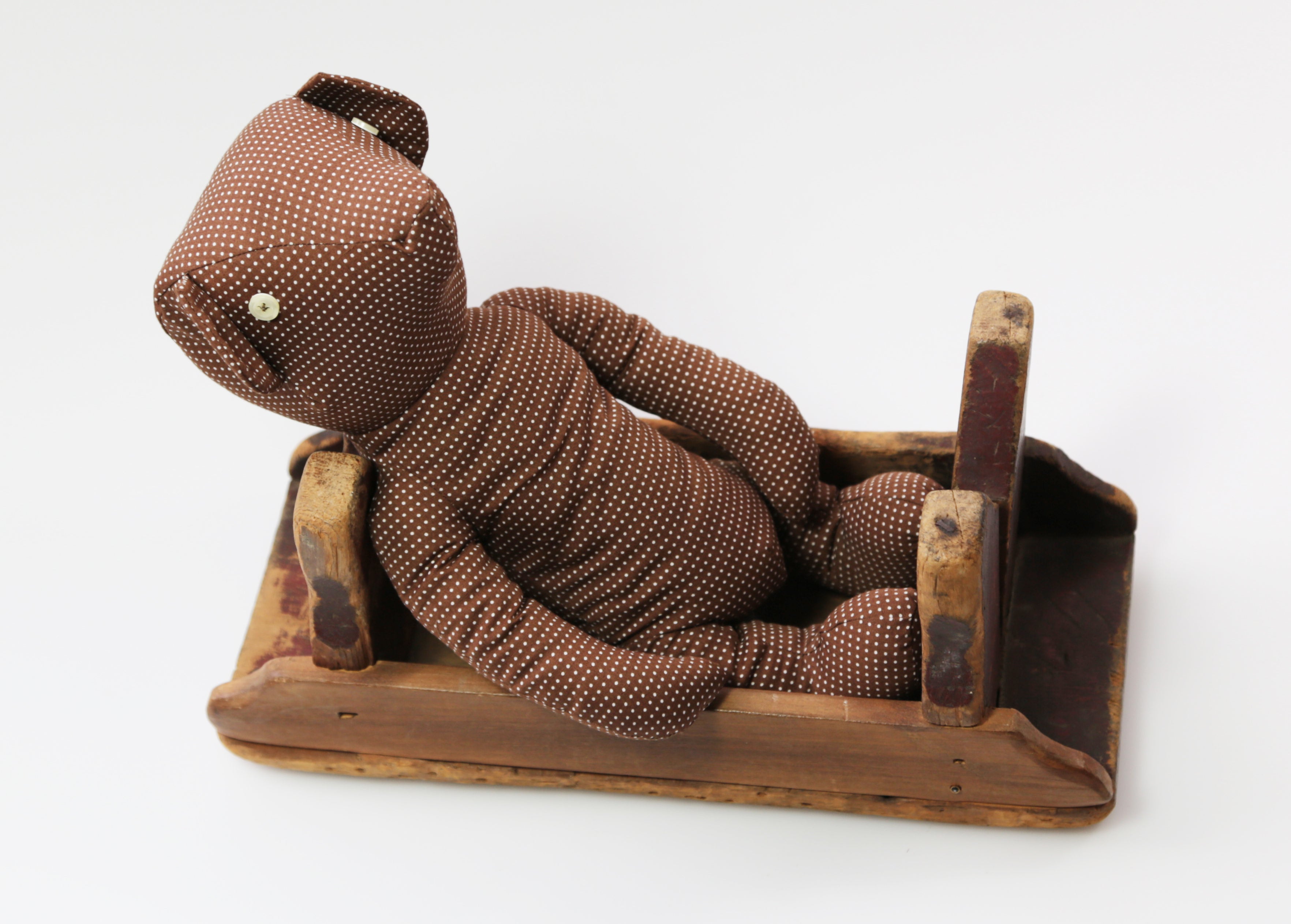 BROWN WITH WHITE MICRO DOTS BEAR