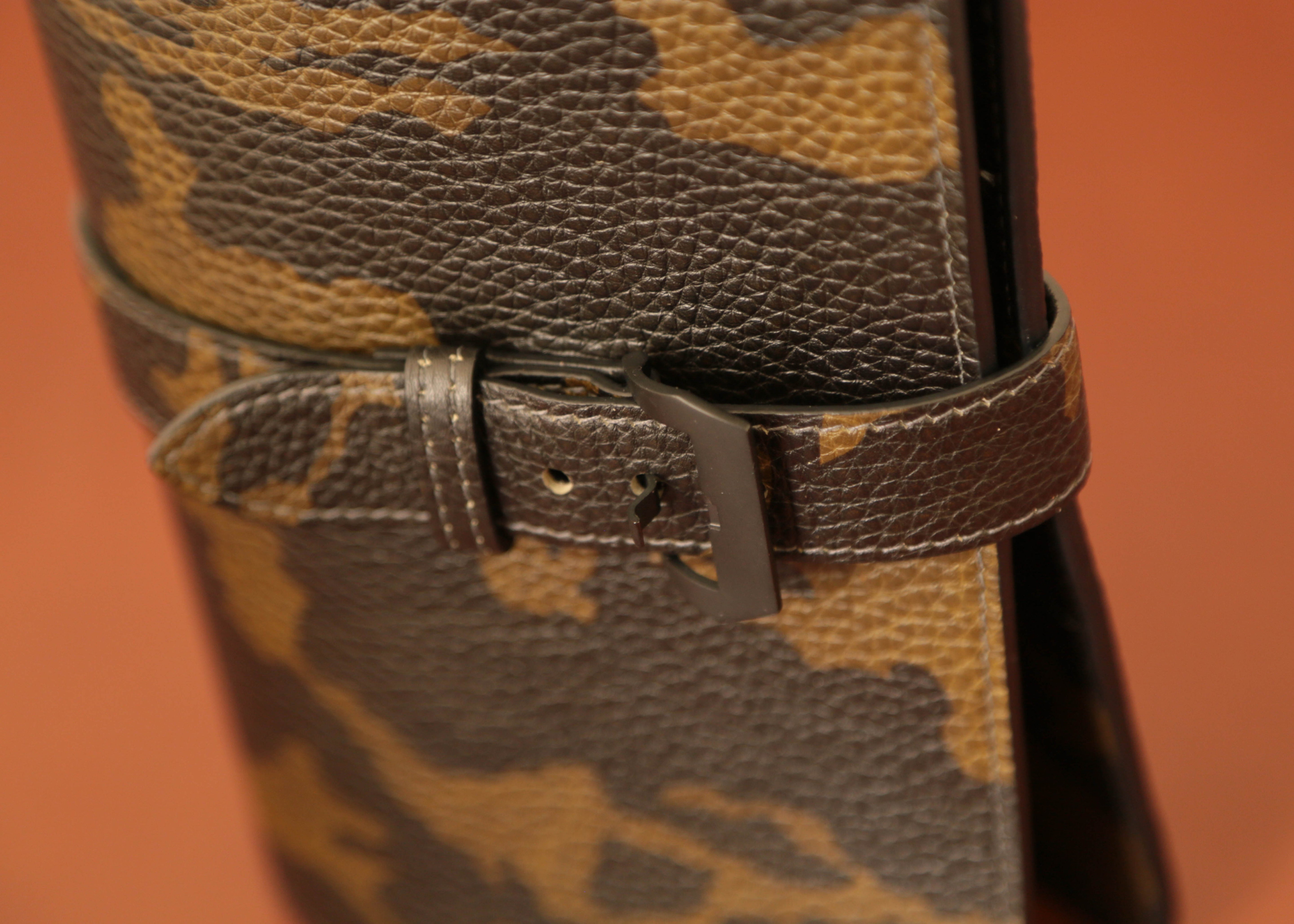 CALF SKIN CAMO WALLET & DOCUMENT HOLDER