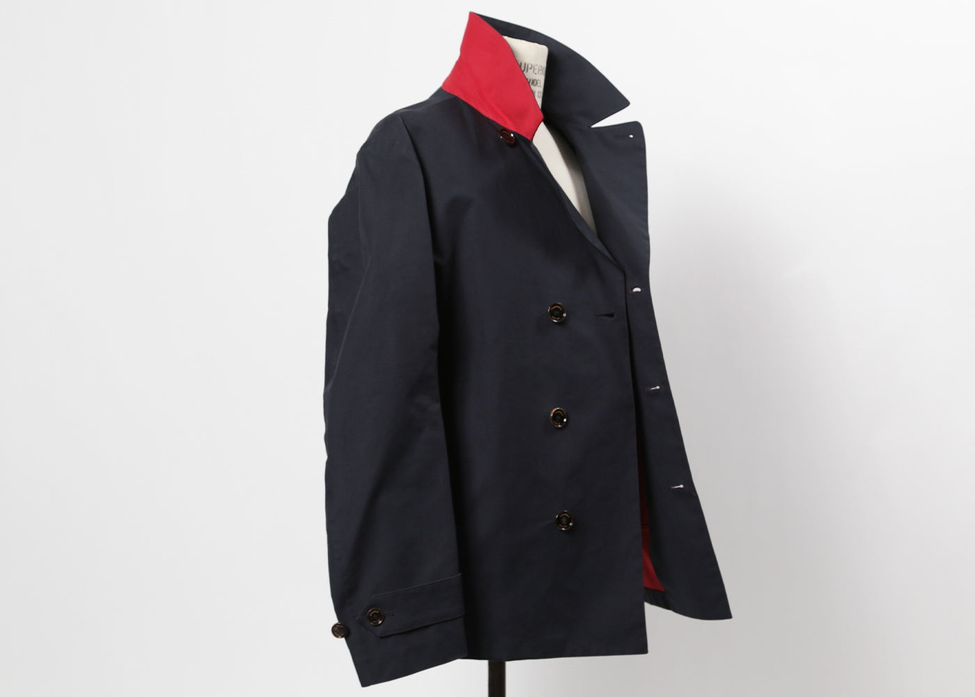 CROMBIE DARK NAVY RAINCOAT