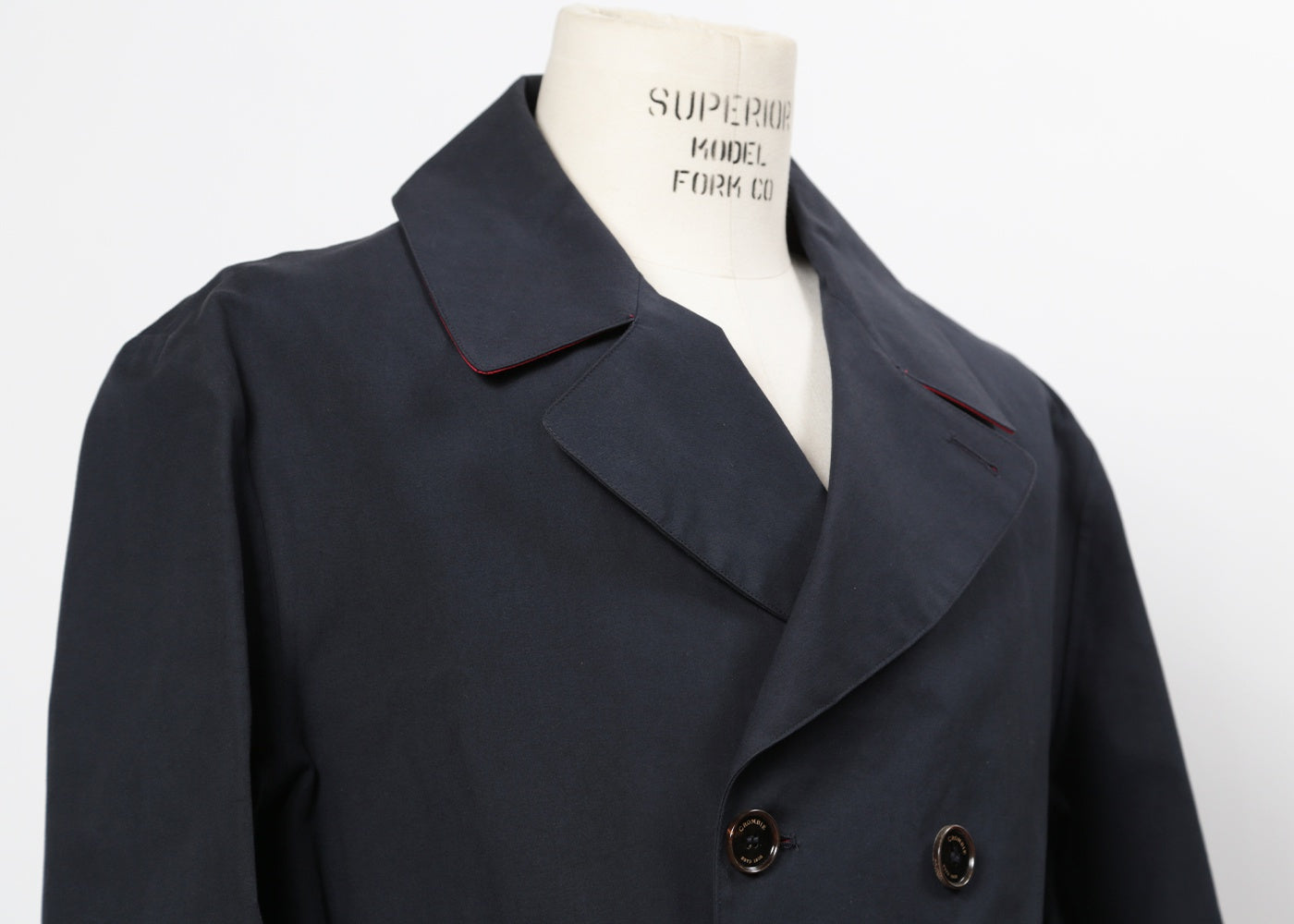 CROMBIE DARK NAVY RAINCOAT