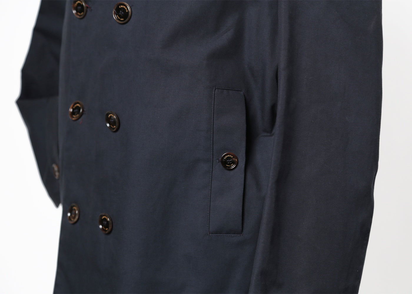 CROMBIE DARK NAVY RAINCOAT