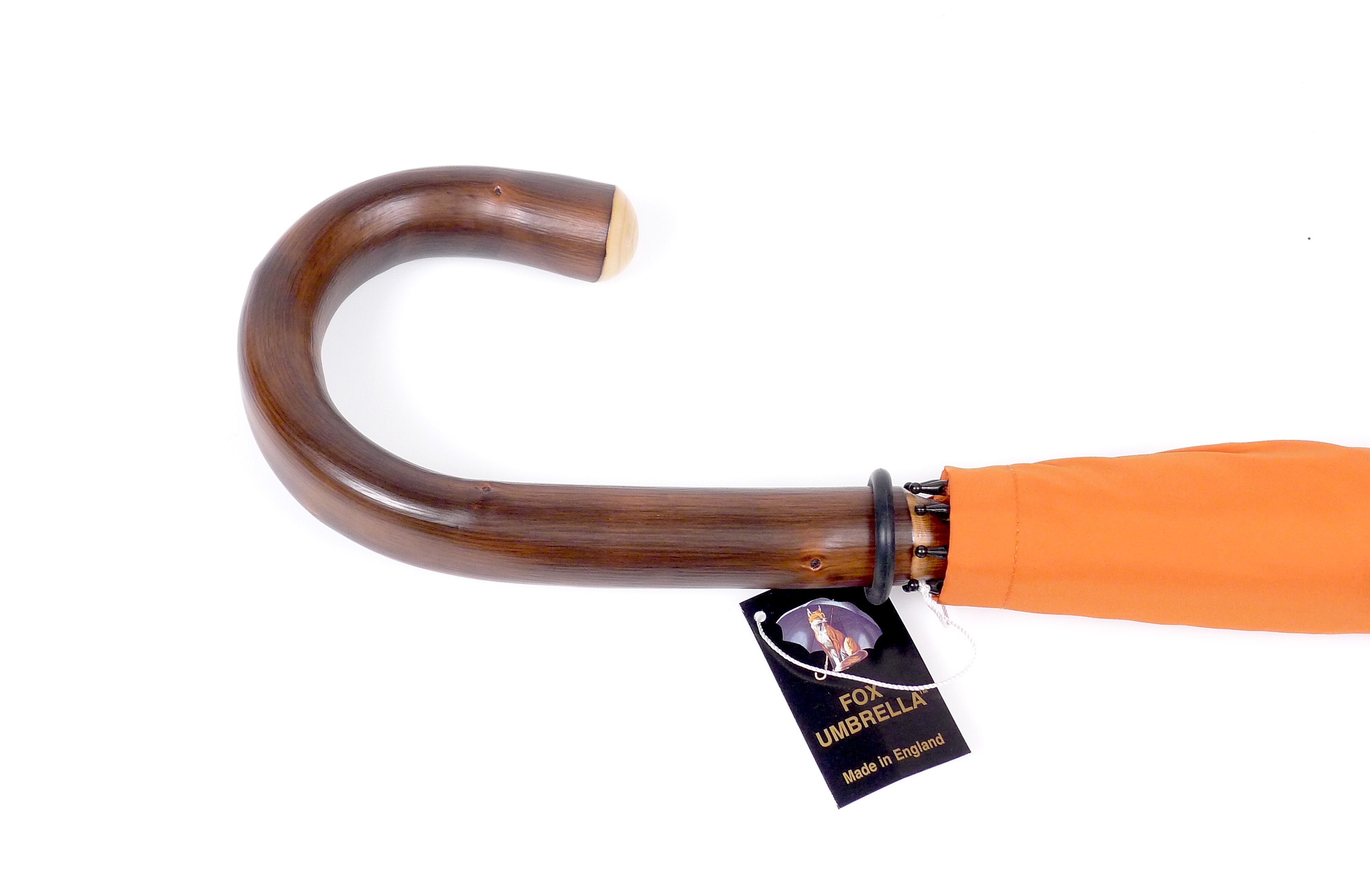 Fox Umbrella RS3 Polished Chestnut Solid Orange Umbrella