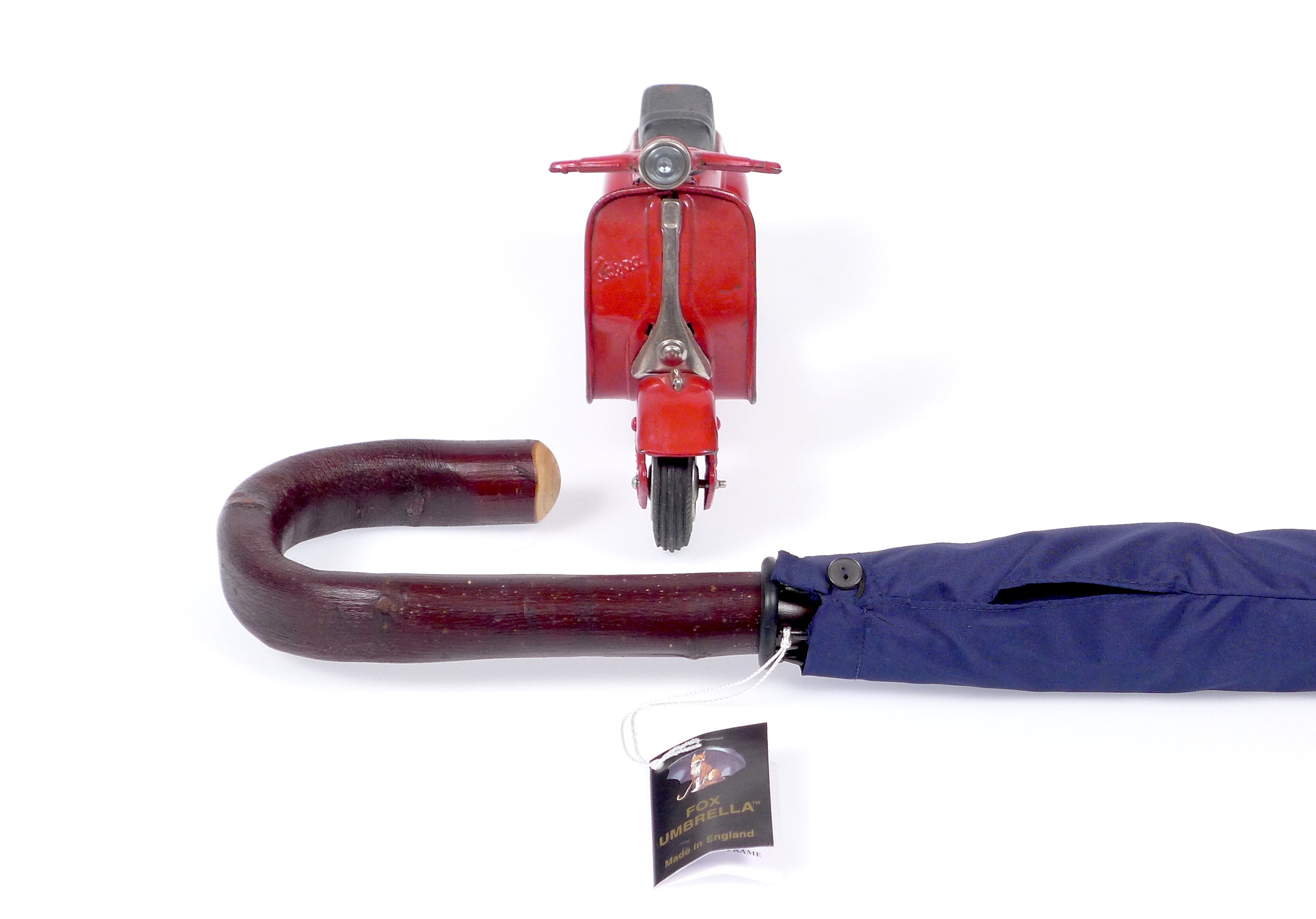 FOX'S LIGHT HANDLED NAVY UMBRELLA
