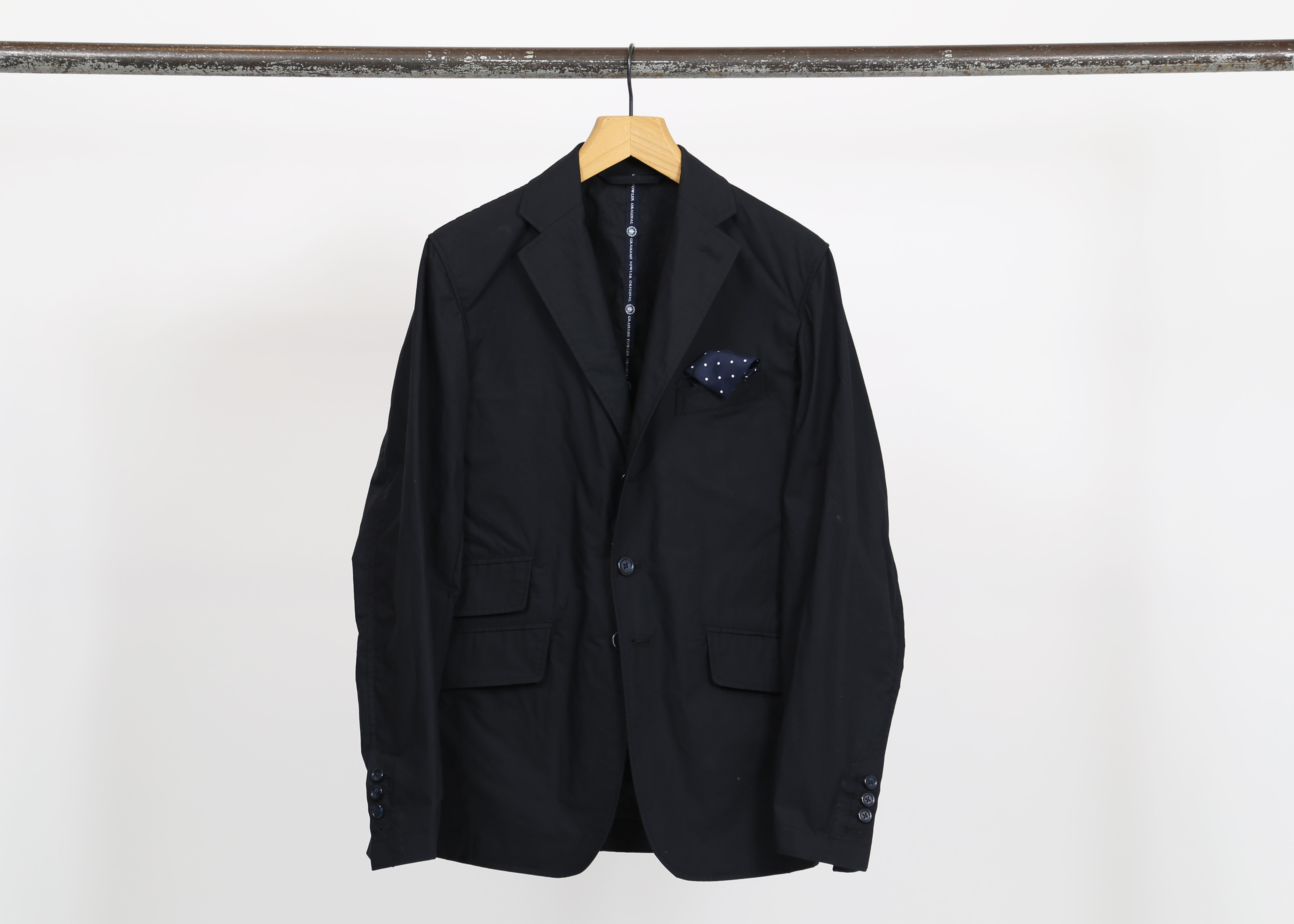 Grahame Fowler Deep Blue Weekend Travel Suit Jacket