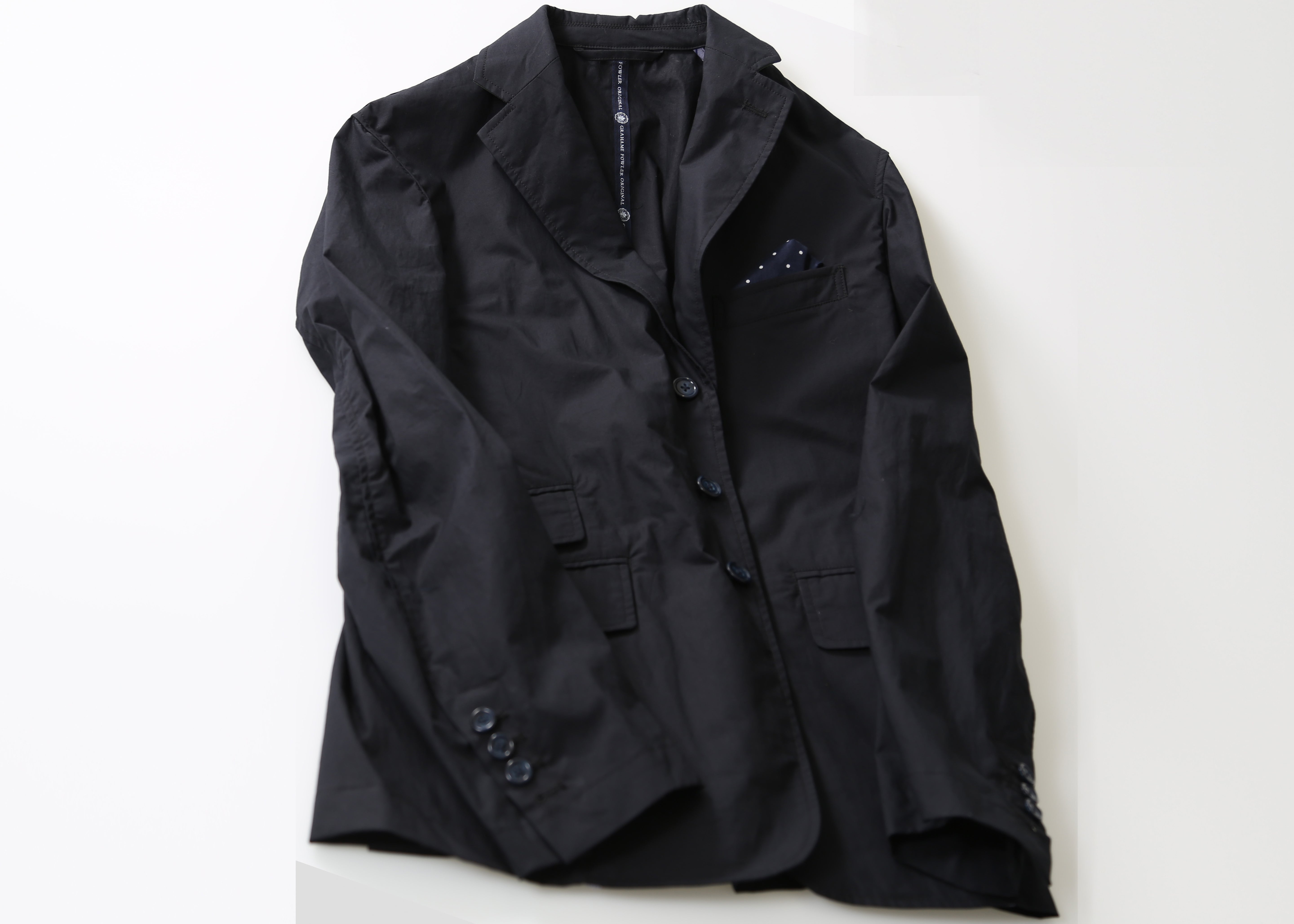 Grahame Fowler Deep Blue Weekend Travel Suit Jacket