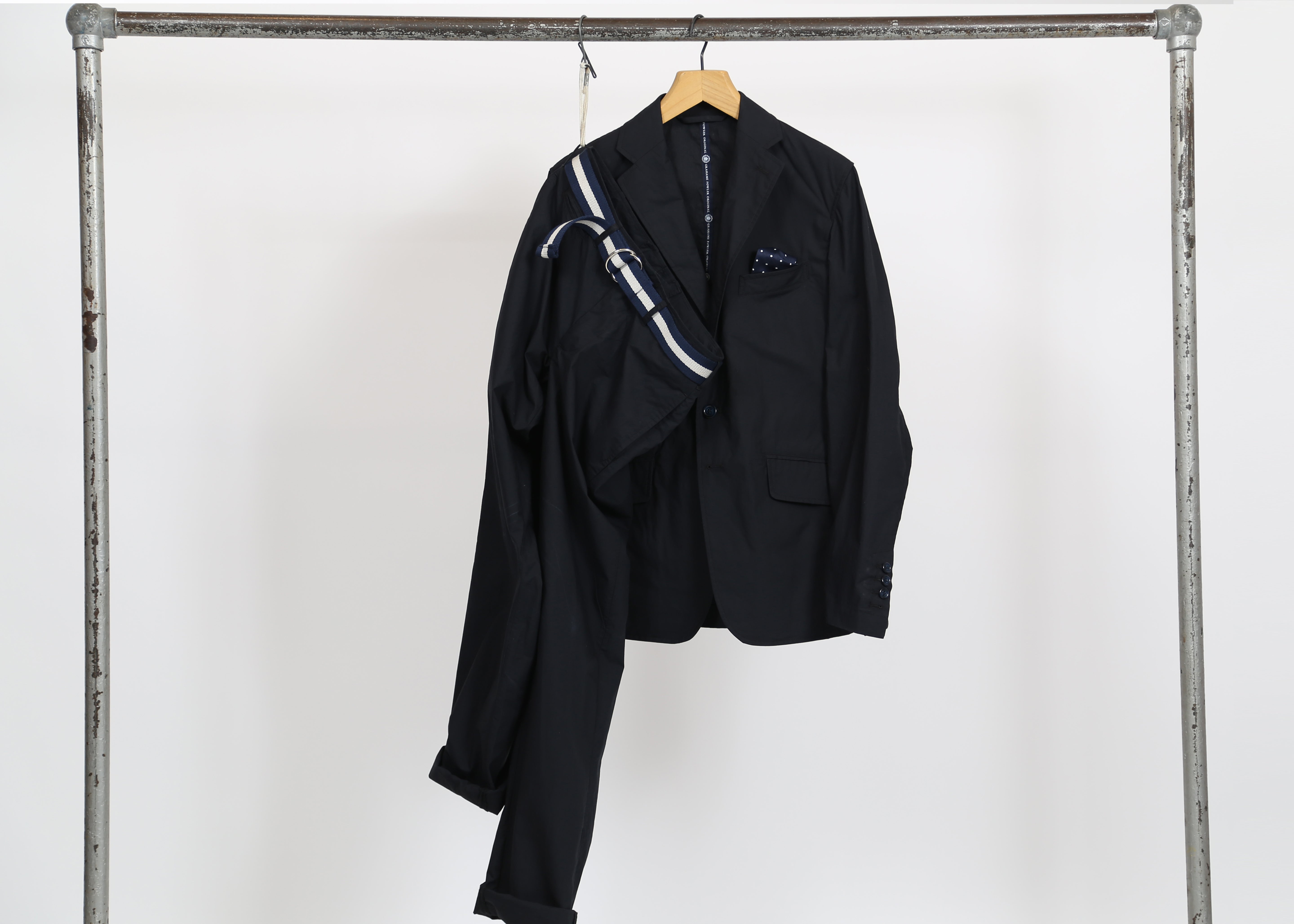 Grahame Fowler Deep Blue Weekend Travel Suit Jacket