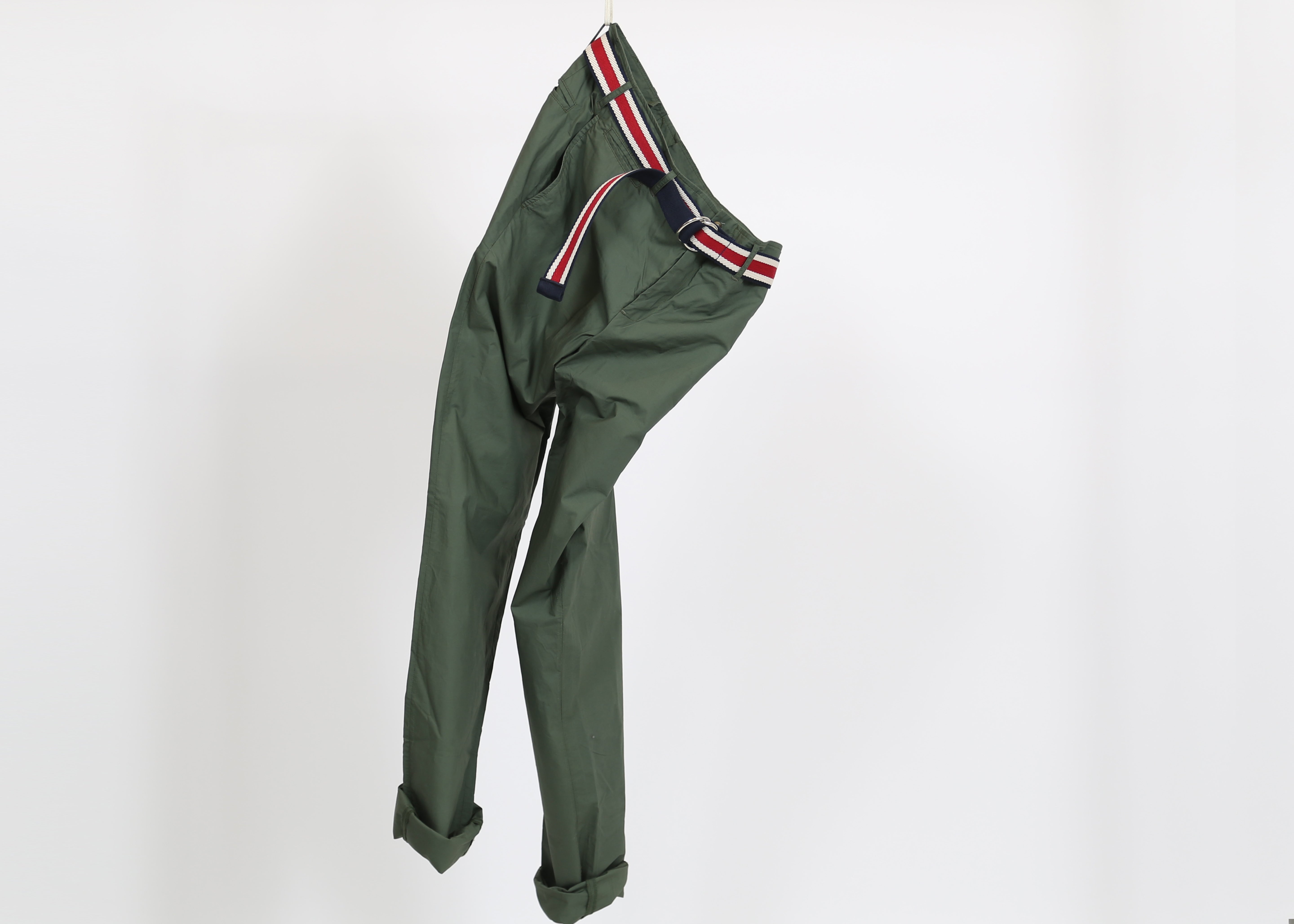 Grahame Fowler Green Slim Fit Poplin Pant