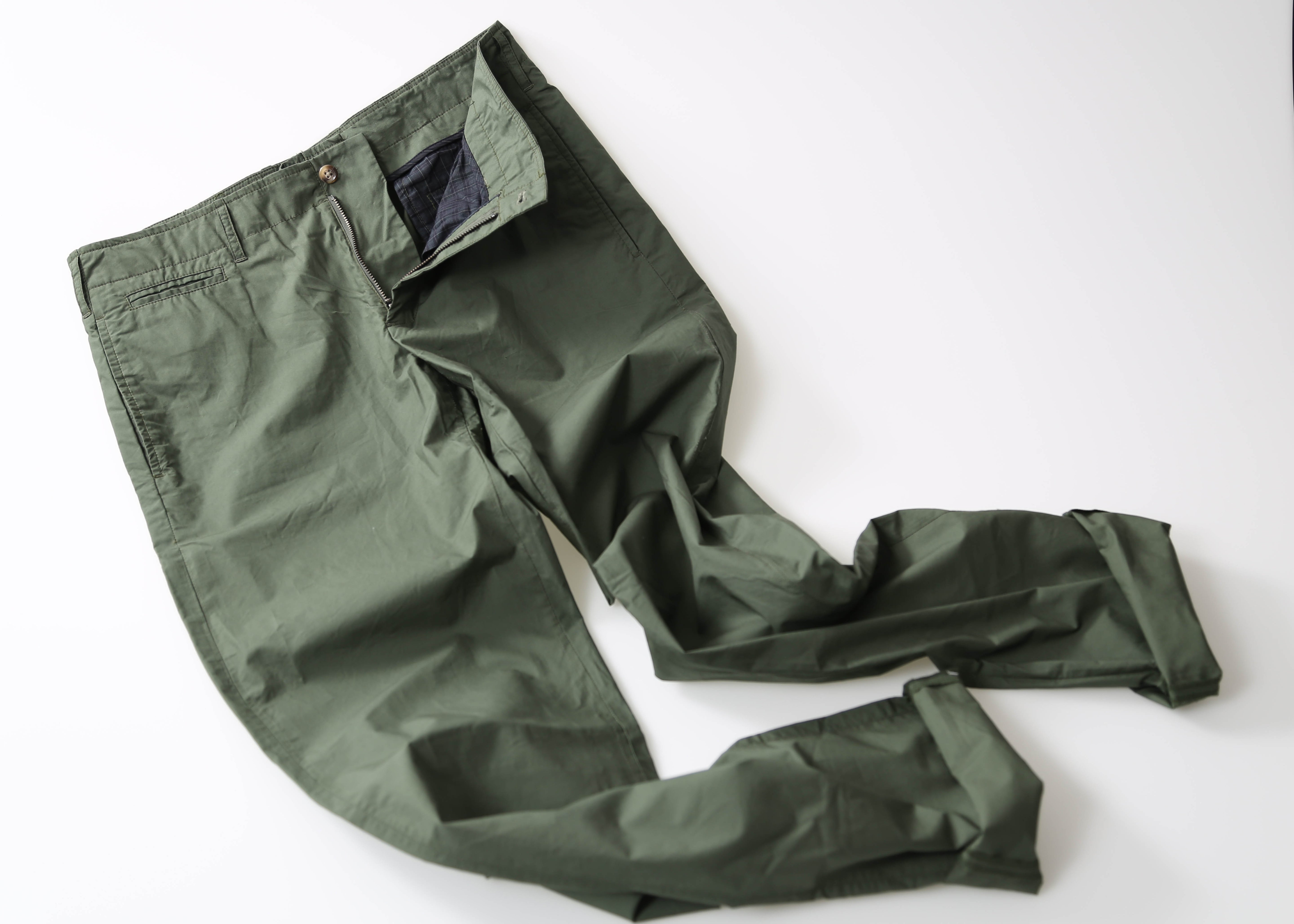 Grahame Fowler Green Slim Fit Poplin Pant