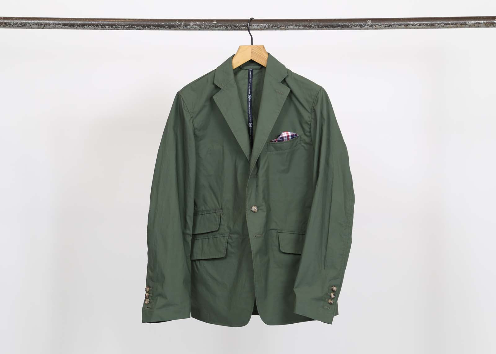 Grahame Fowler Green Weekend Travel Suit Jacket