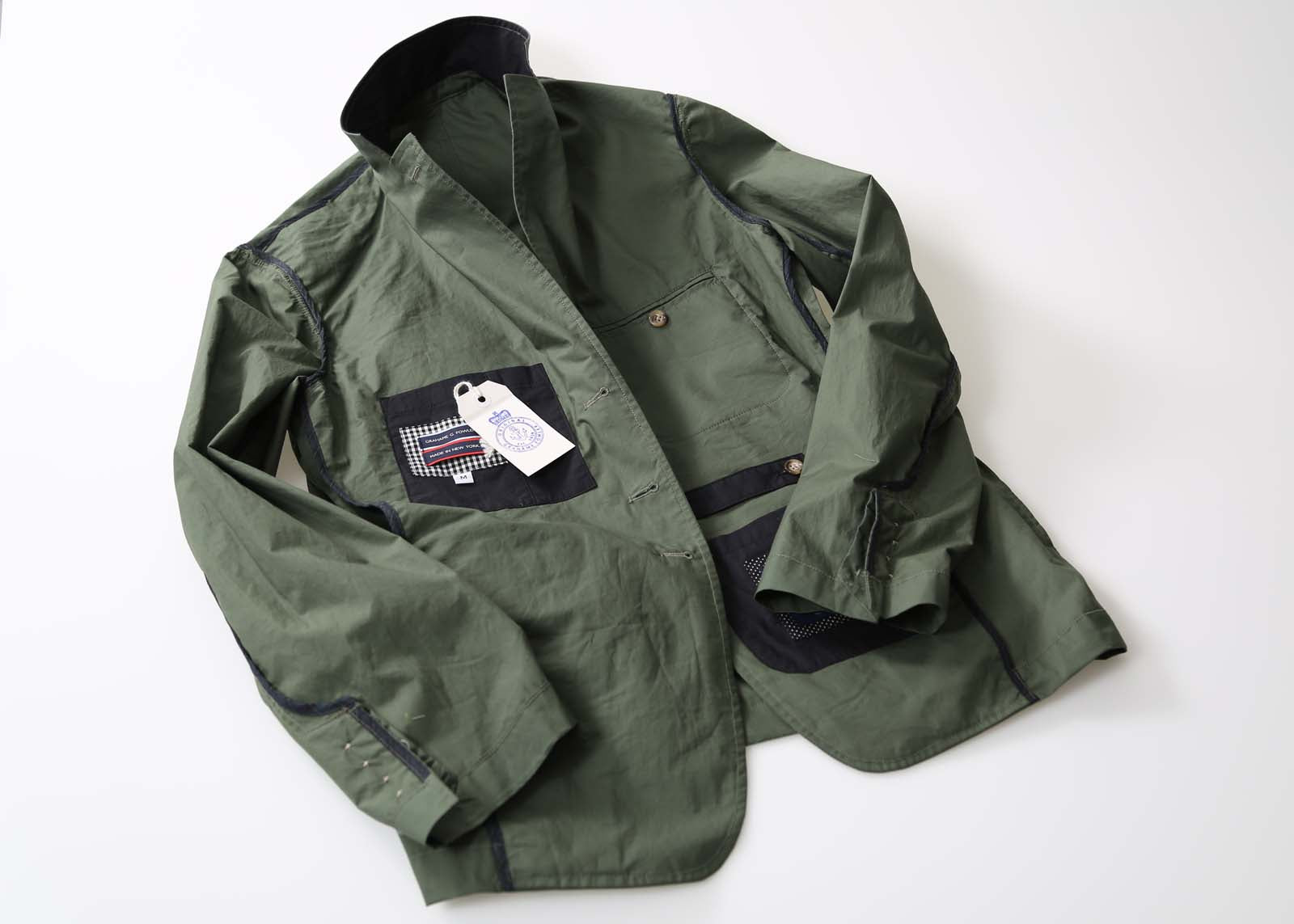 Grahame Fowler Green Weekend Travel Suit Jacket