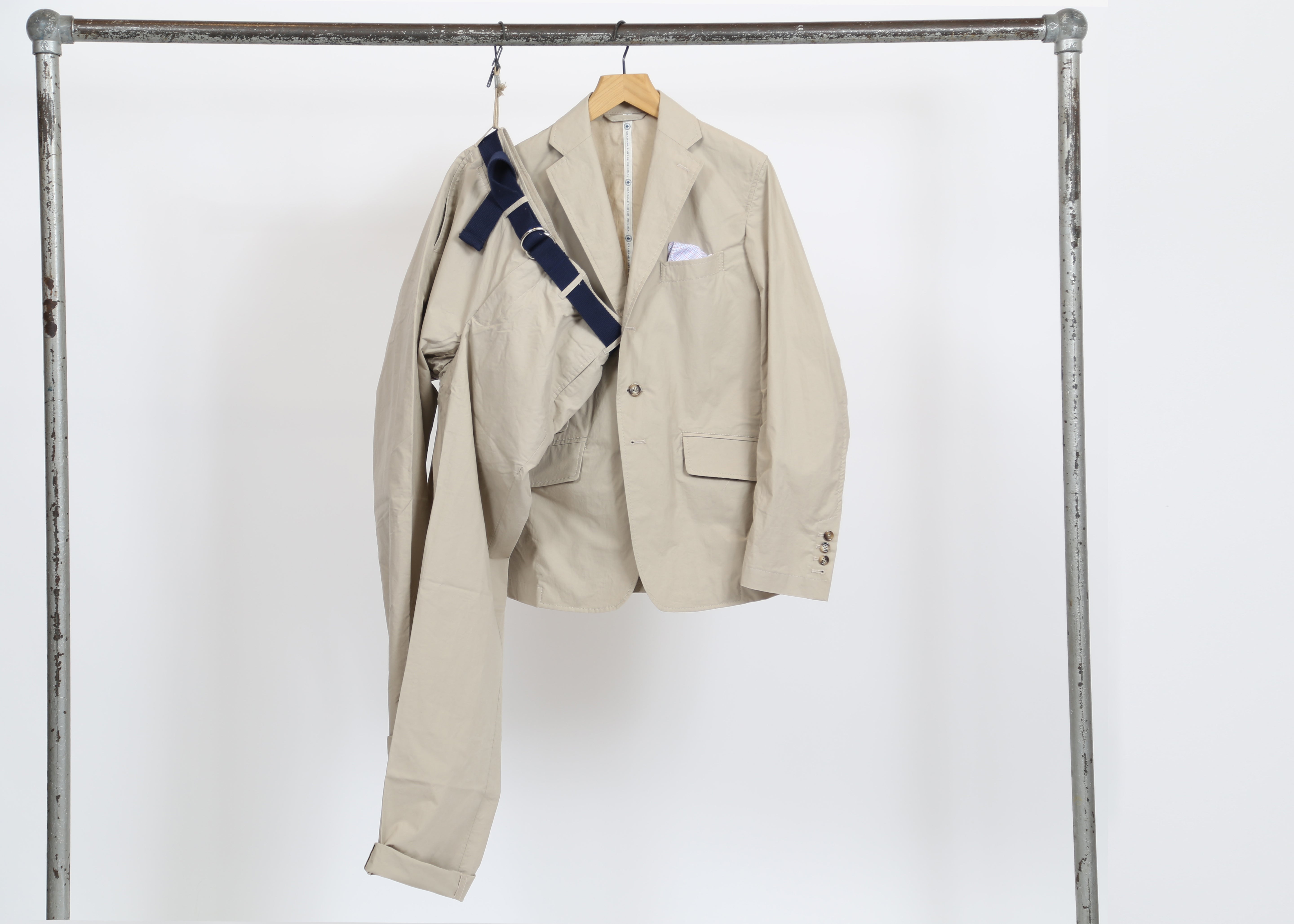 Grahame Fowler Khaki Weekend Travel Suit Jacket