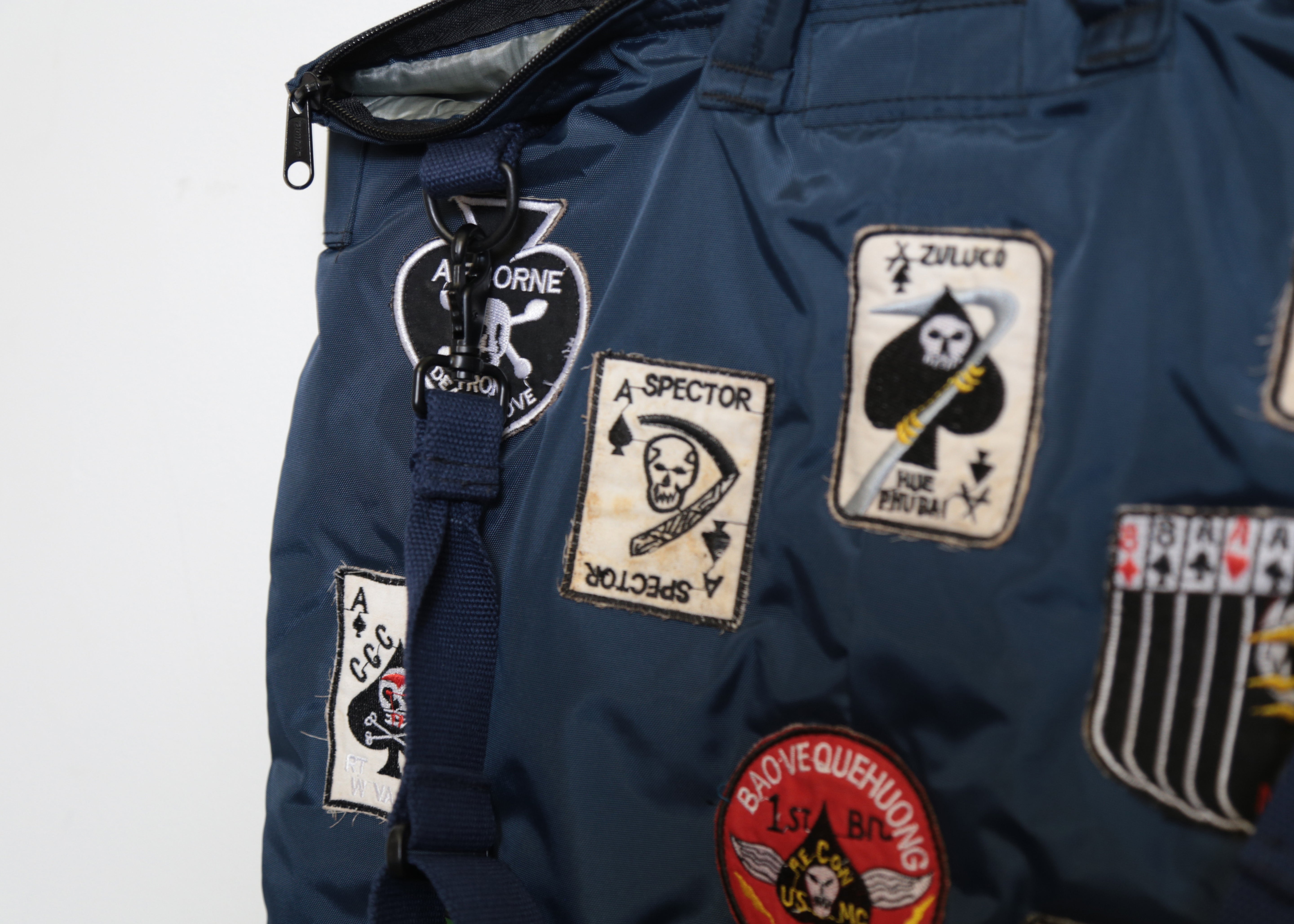 GRAHAME FOWLER NAVY CUSTOM HELMET BAG