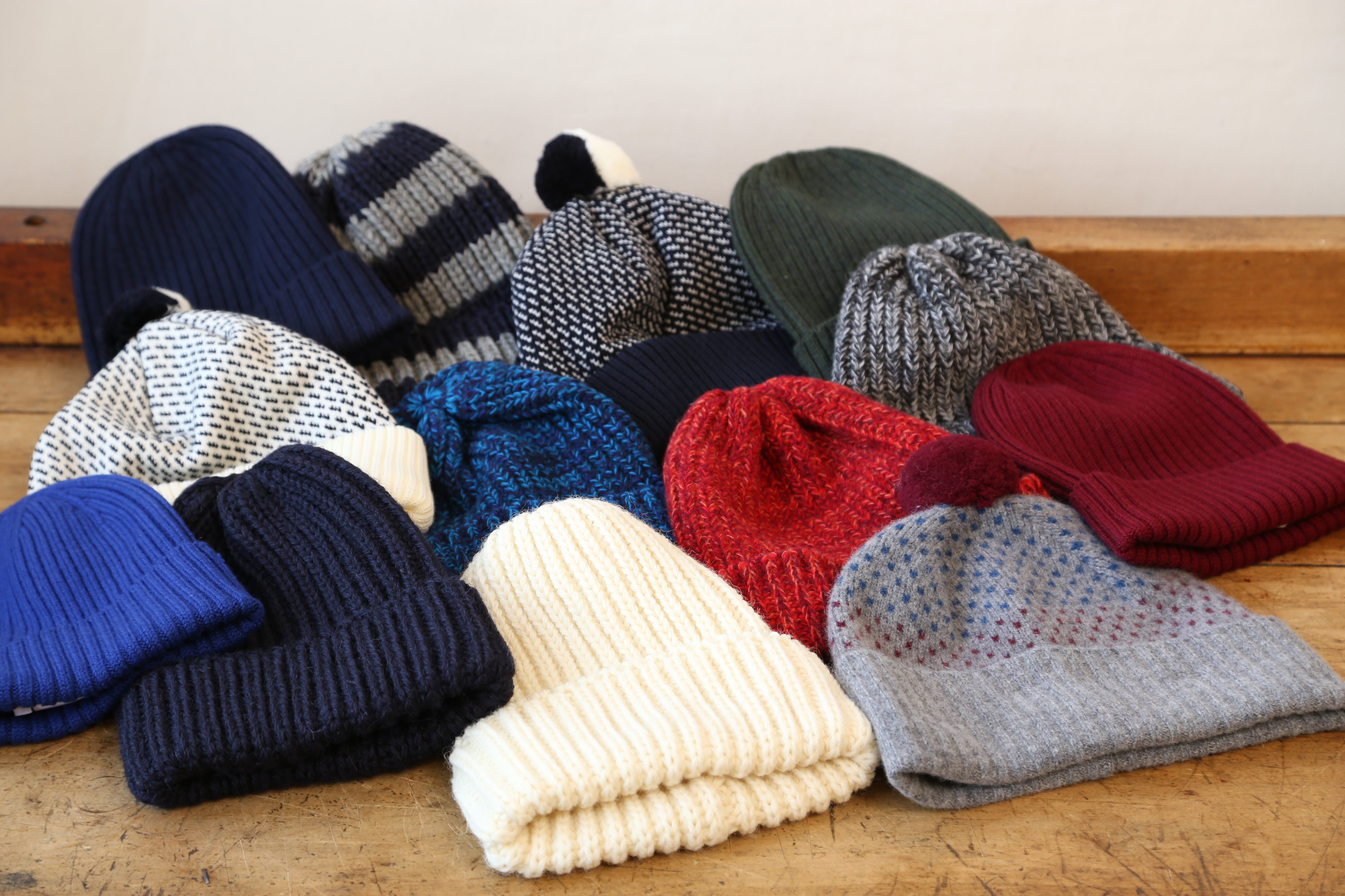 Grey Corgi Pure Wool Rib Knit Hat