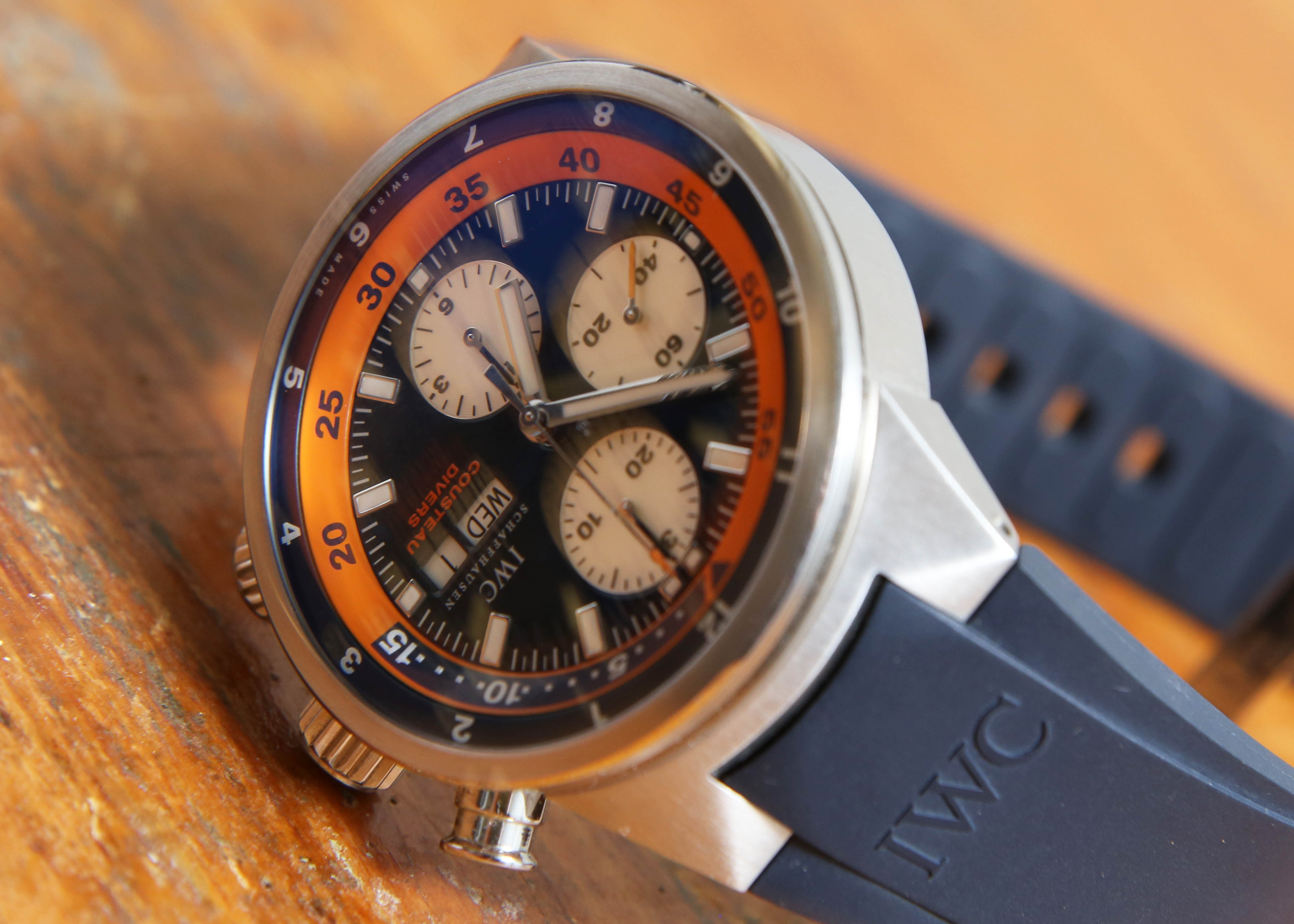 IWC COUSTEAU DIVERS LTD ETD CHRONO 2008 0319/2500 FULL BOX AND PAPERS LNIB