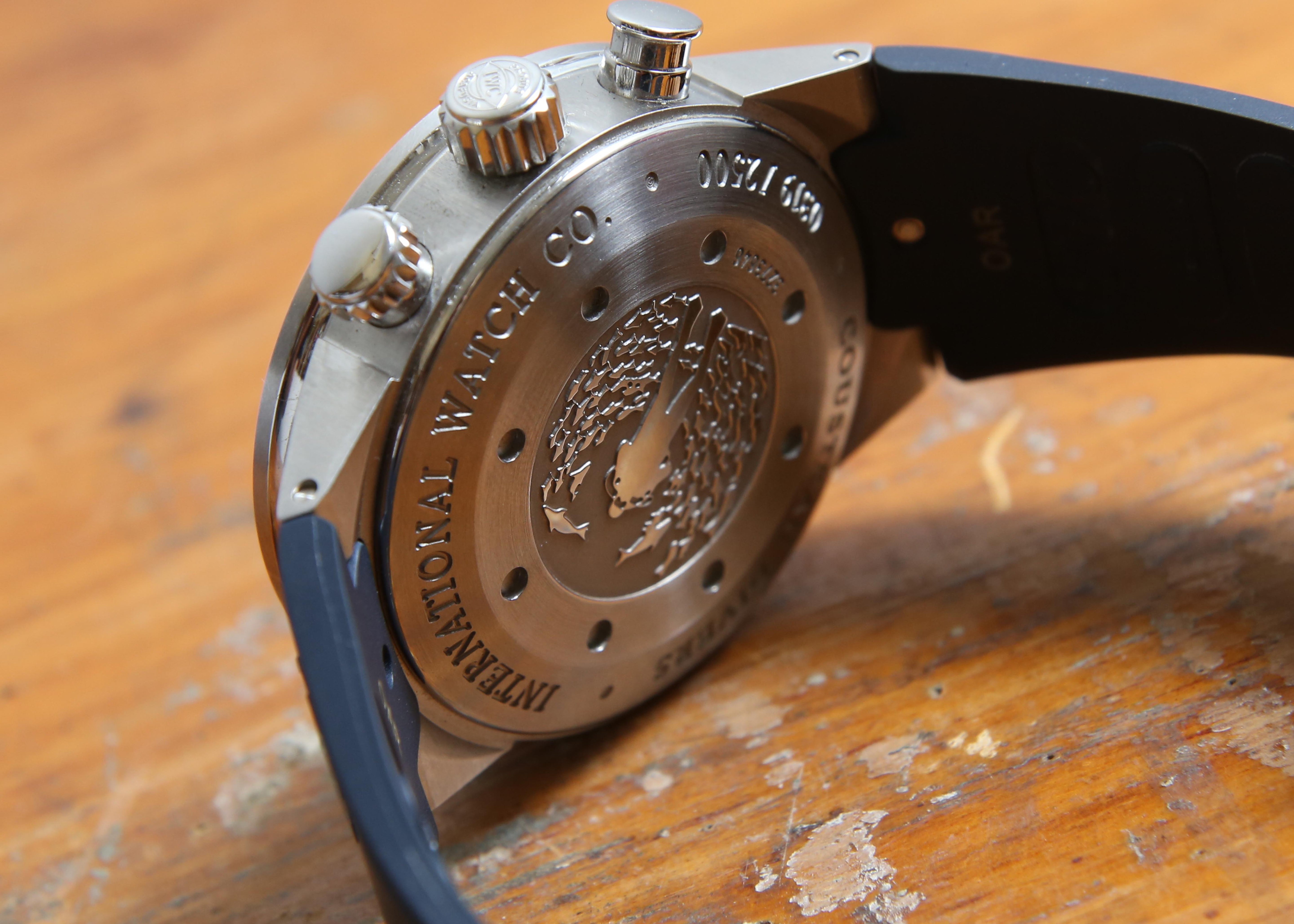 IWC COUSTEAU DIVERS LTD ETD CHRONO 2008 0319/2500 FULL BOX AND PAPERS LNIB