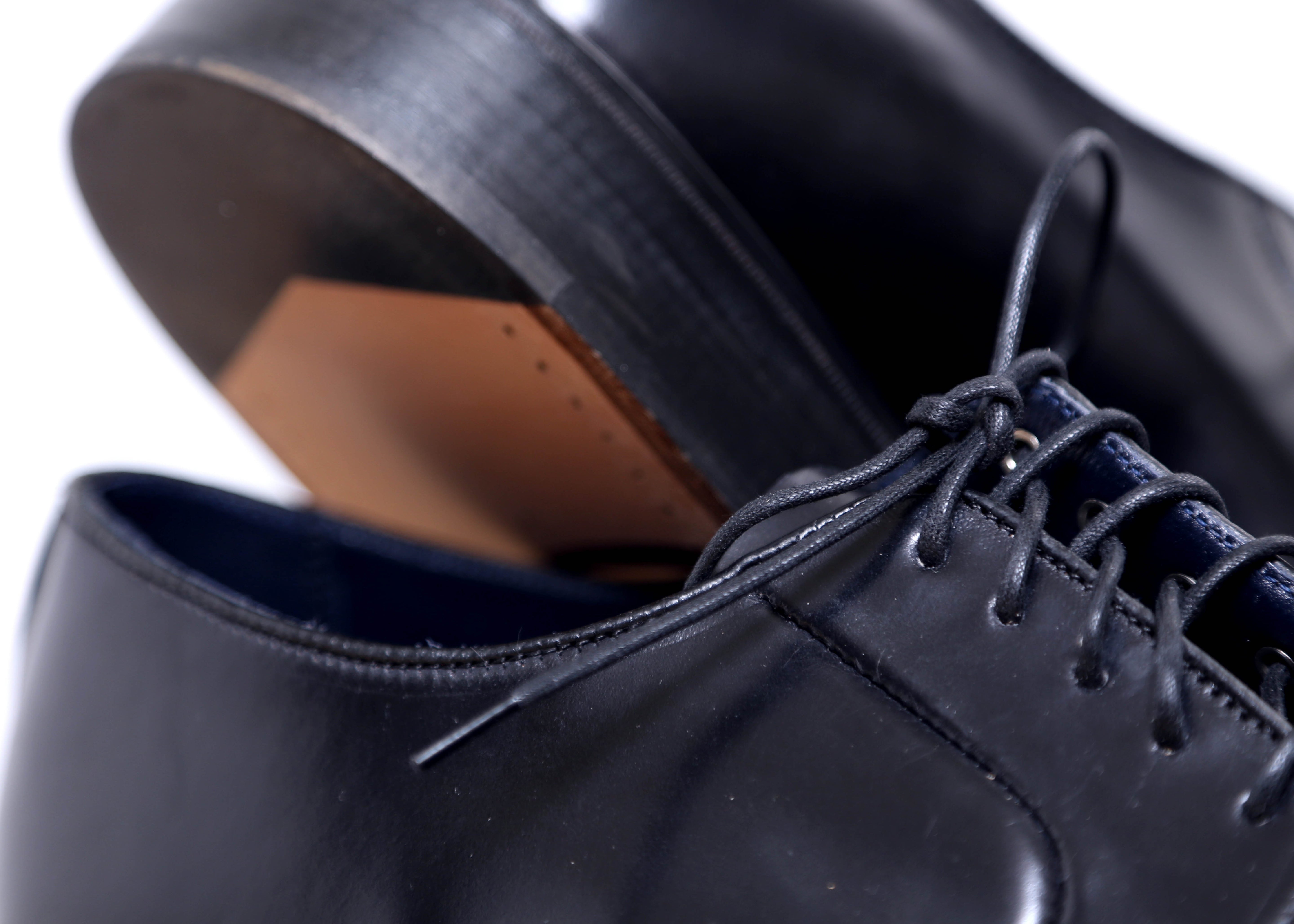 Men's Navy Cordovan Derby Shoes