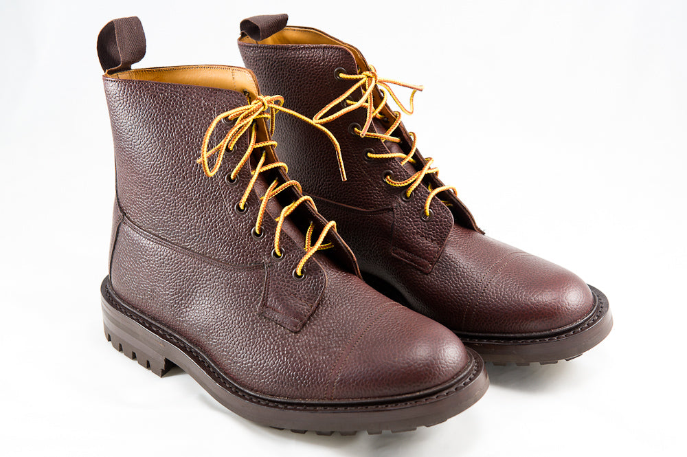 Men's Tricker's Brown Zug Grain Grassmere Boot With Commando Sole