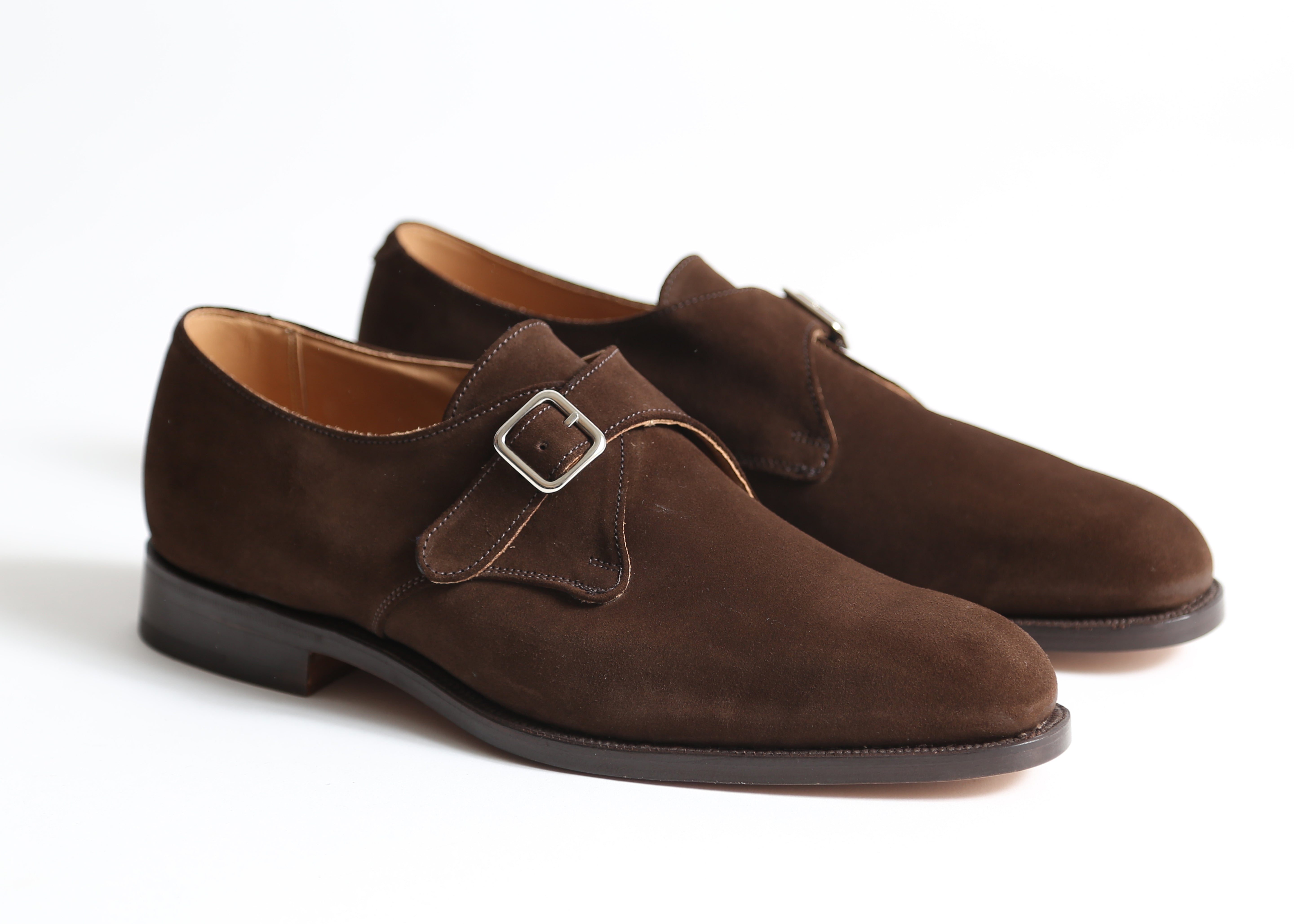 Men's Tricker's Chocolate Repello Mayfair Monk Buckle Shoe