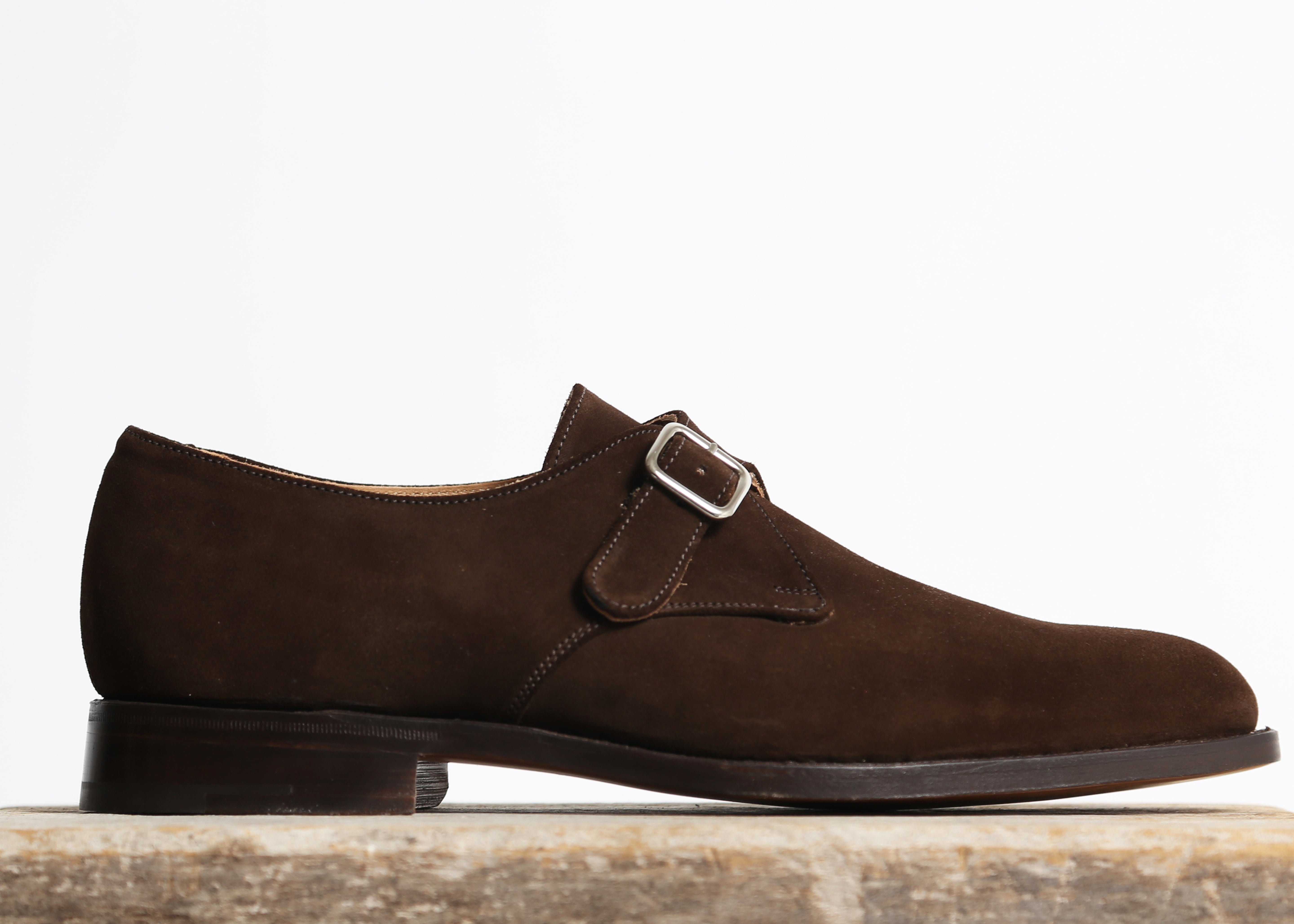 Men's Tricker's Chocolate Repello Mayfair Monk Buckle Shoe