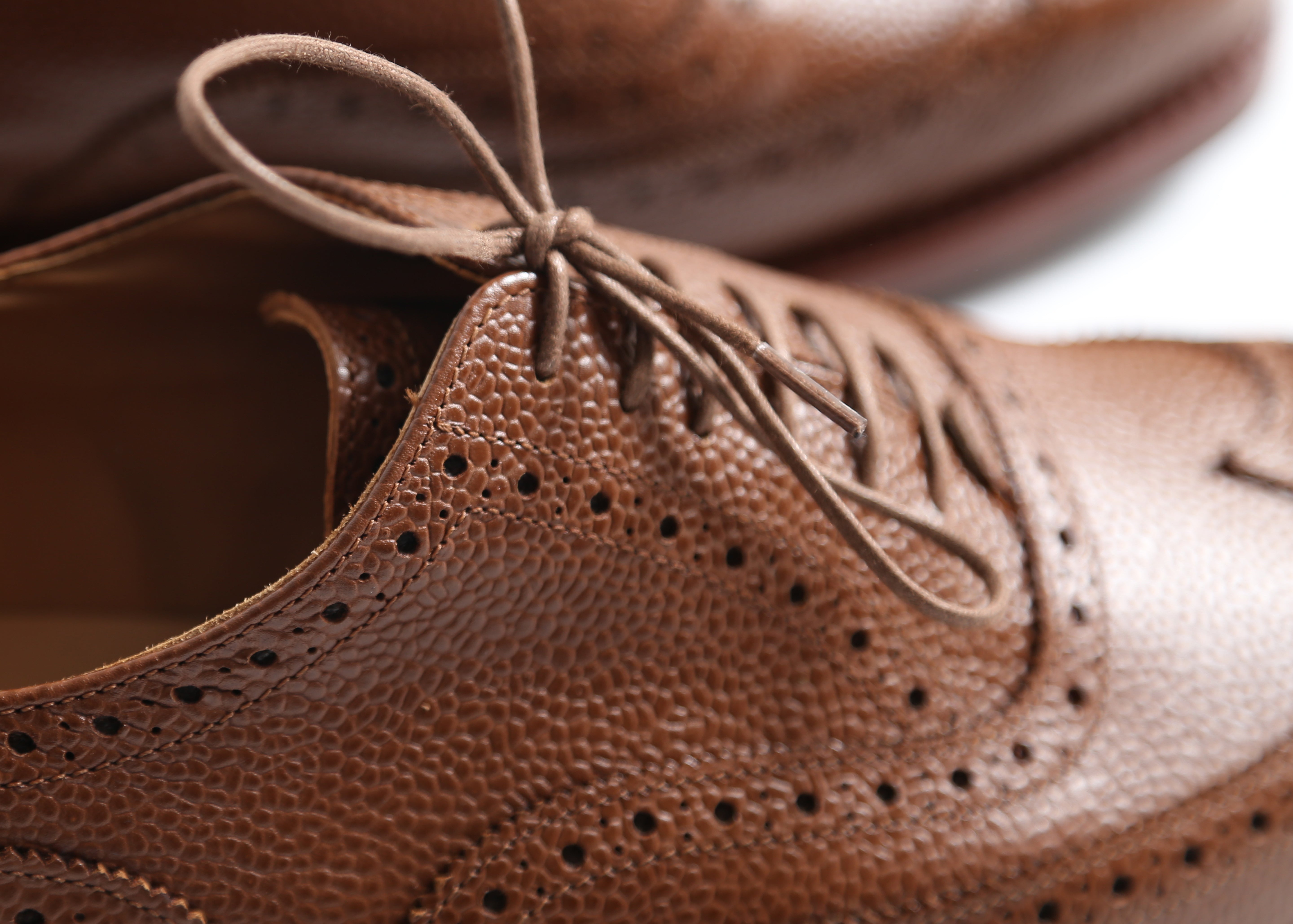 Men's Tricker's Sienna Scotch Grain Andrea Brogue Shoe With Dainite Sole