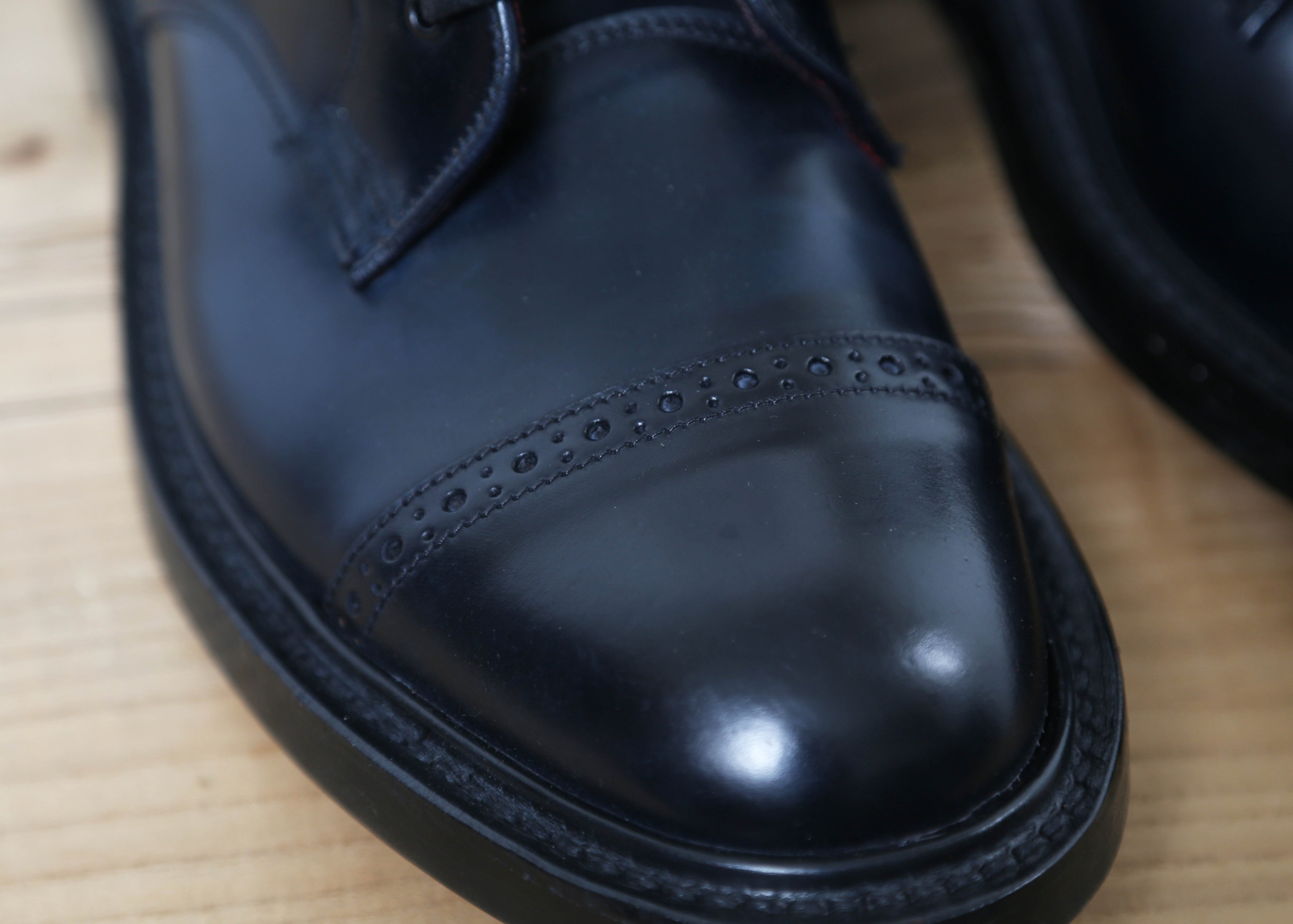 Men’s Black Cordovan Eight Eyelet Derby Boot