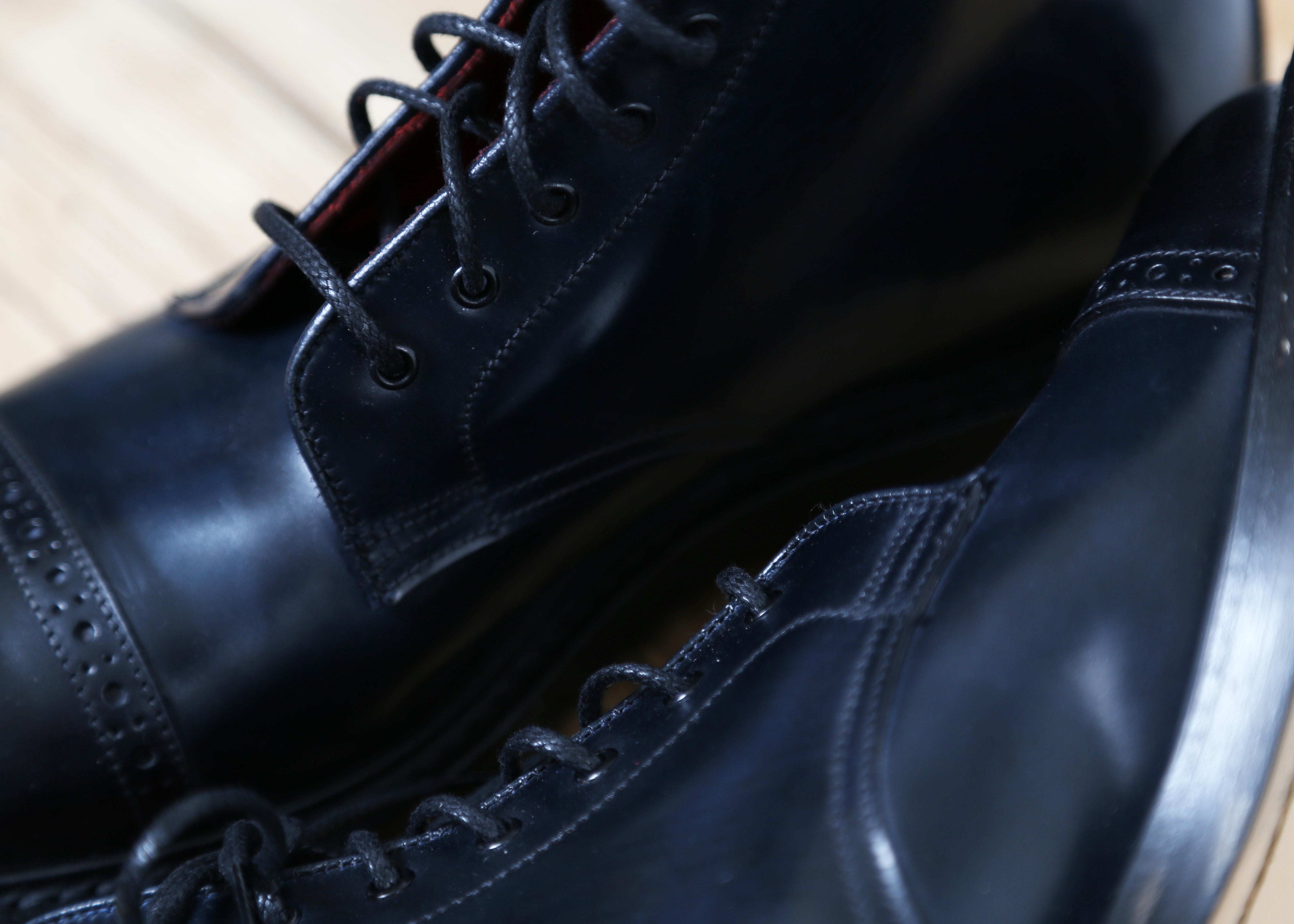 Men’s Black Cordovan Eight Eyelet Derby Boot