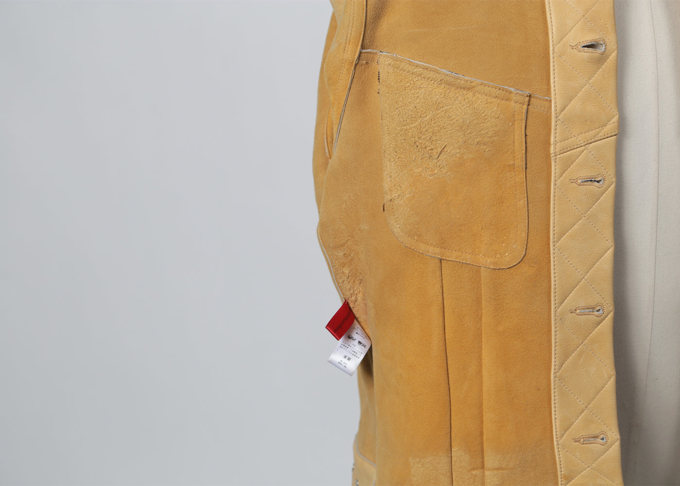 MONITALY PALOMINO ASSORTED DEER LEATHER JACKET M20018