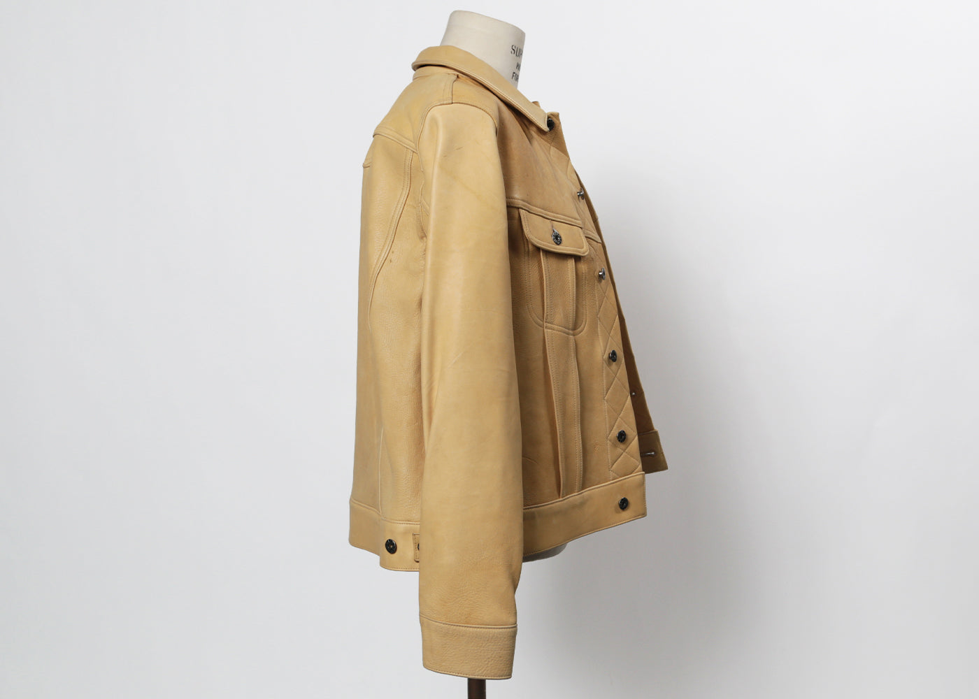 MONITALY PALOMINO ASSORTED DEER LEATHER JACKET M20018