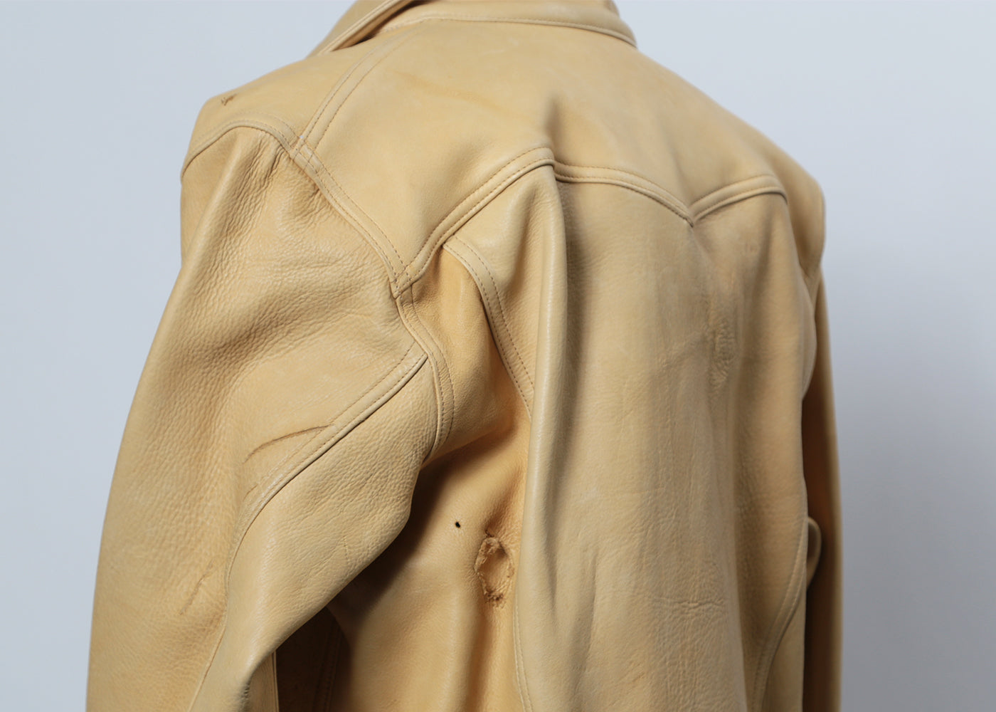 MONITALY PALOMINO ASSORTED DEER LEATHER JACKET M20018