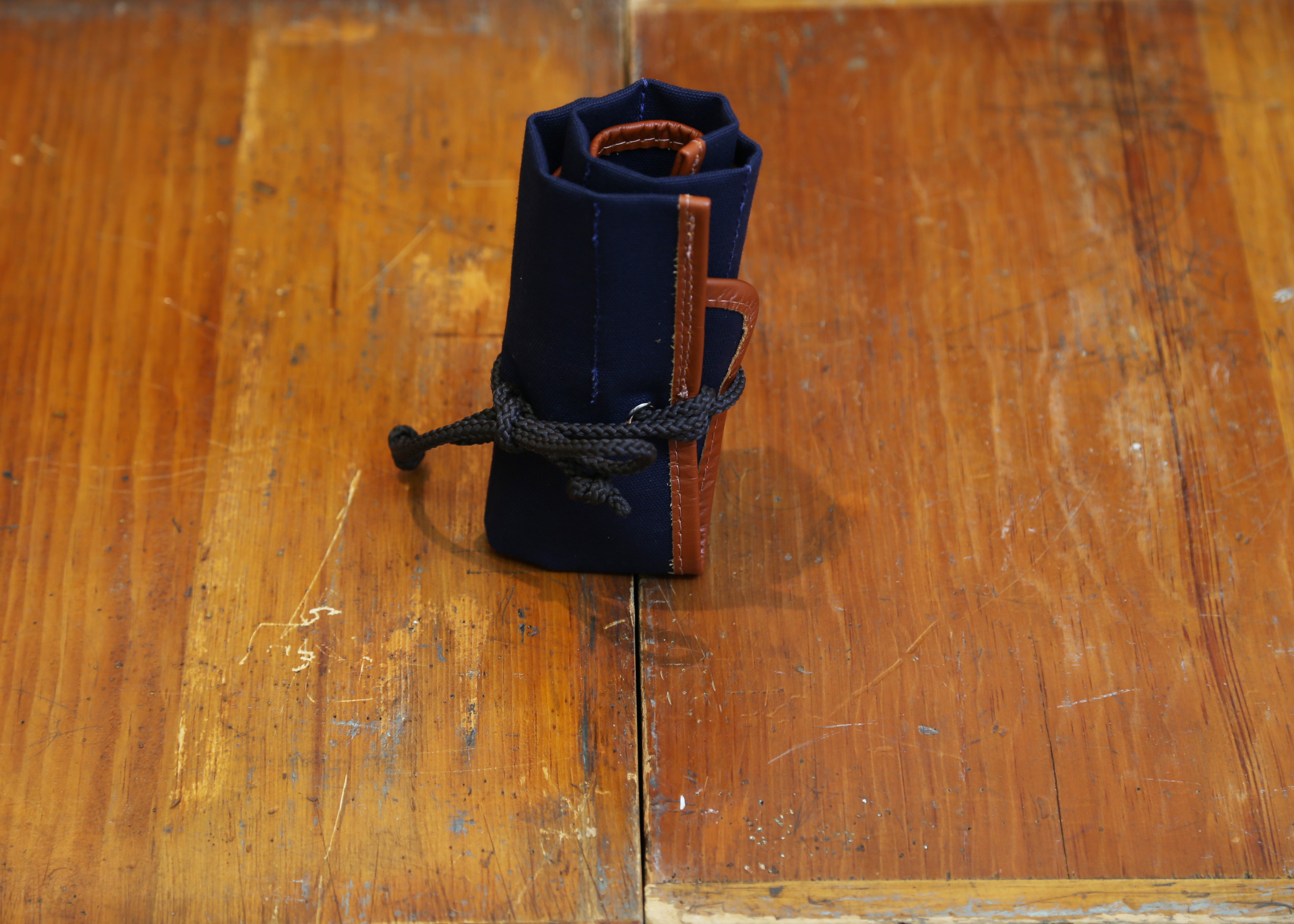 Navy Canvas Watch Roll