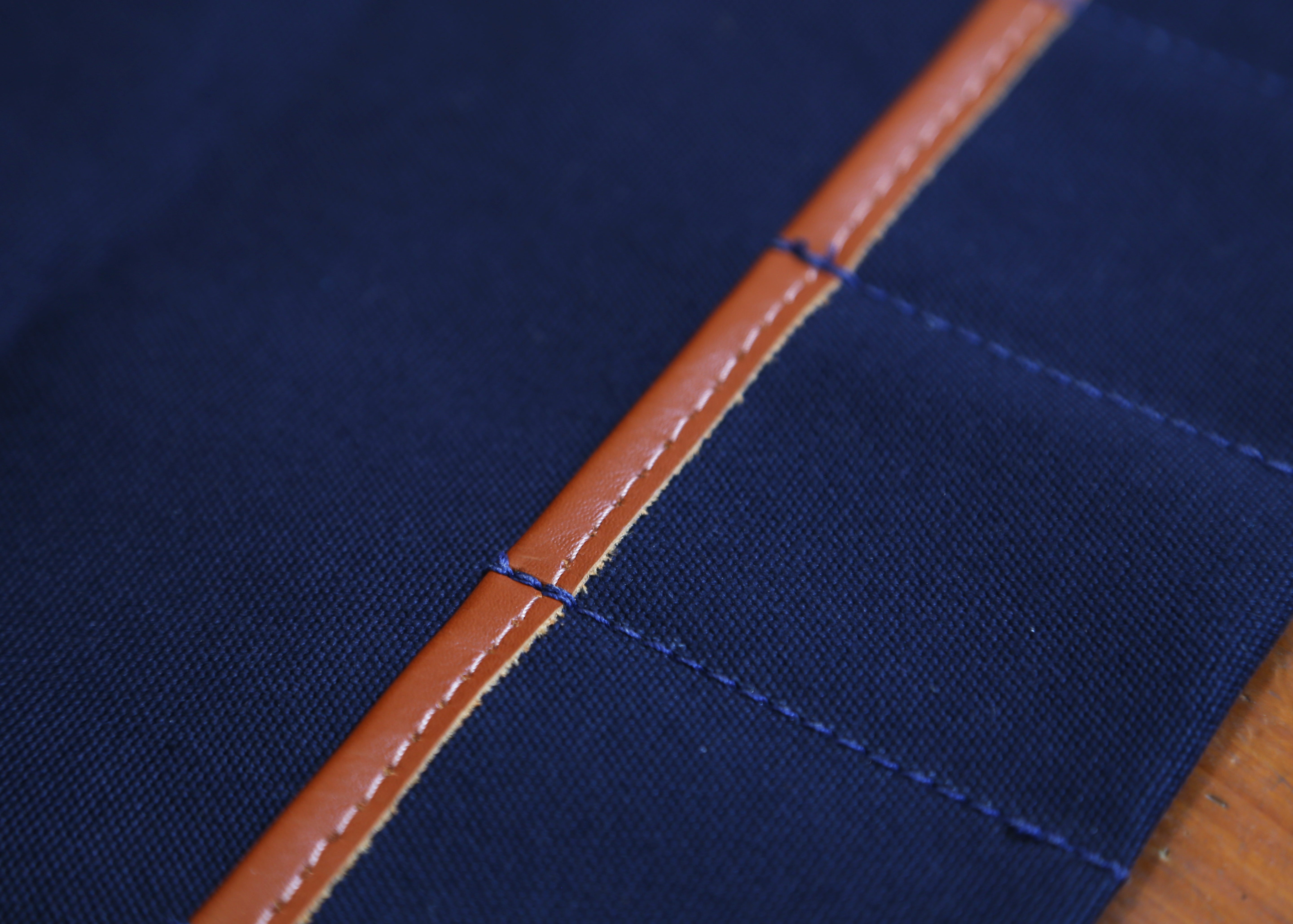 Navy Canvas Watch Roll