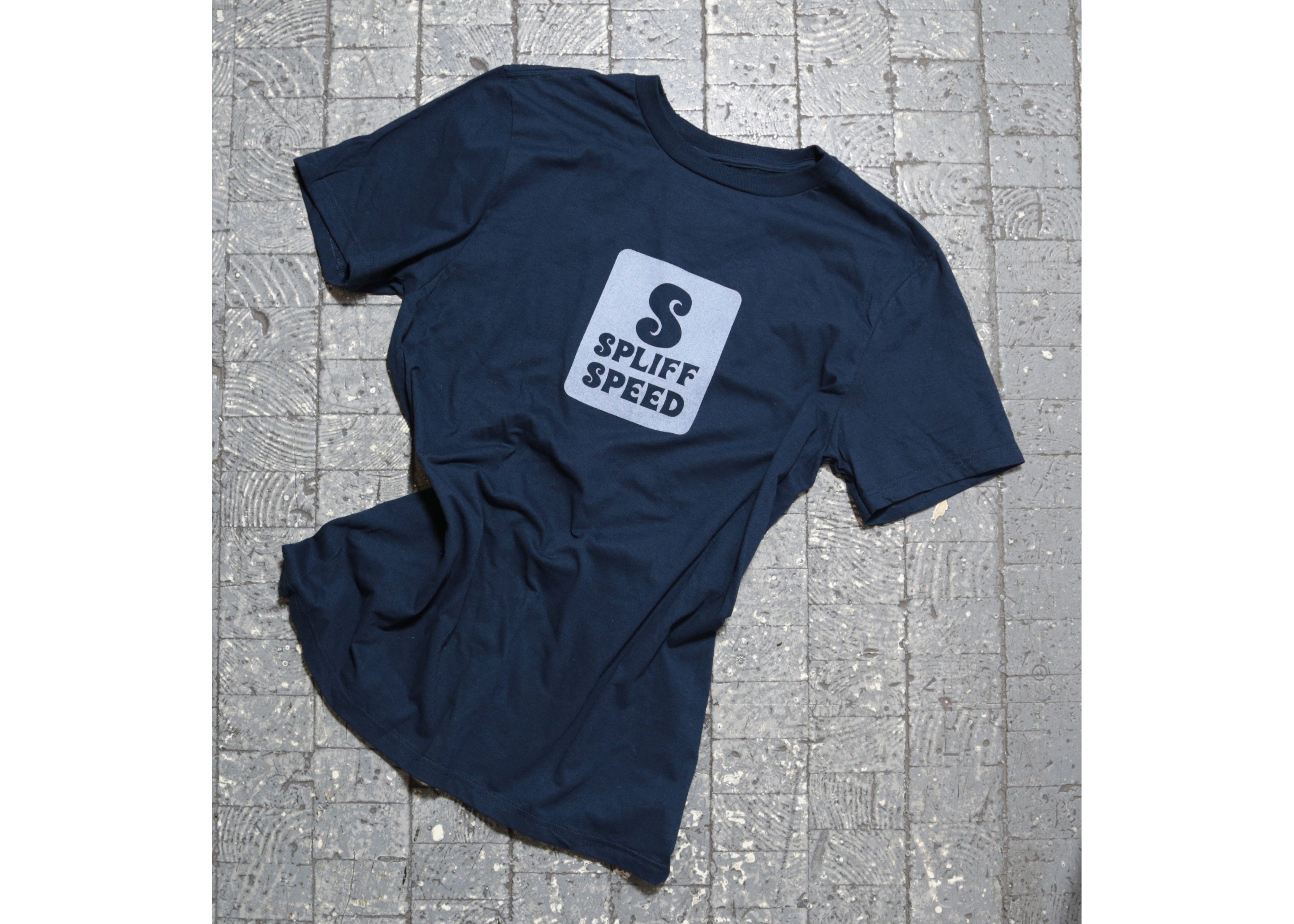 "S SPLIFF SPEED" T-SHIRT NAVY