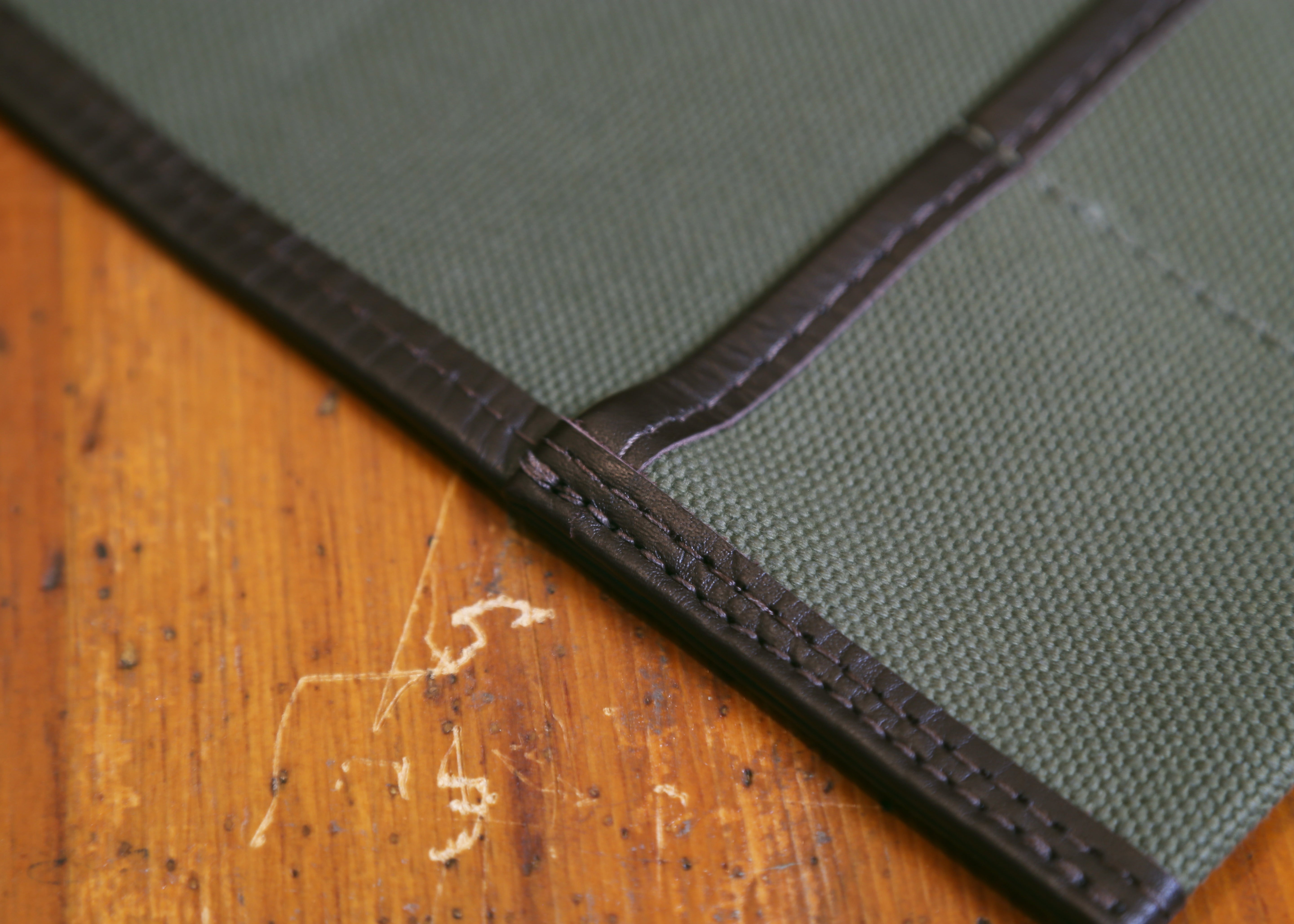 Olive Green Canvas Watch Roll