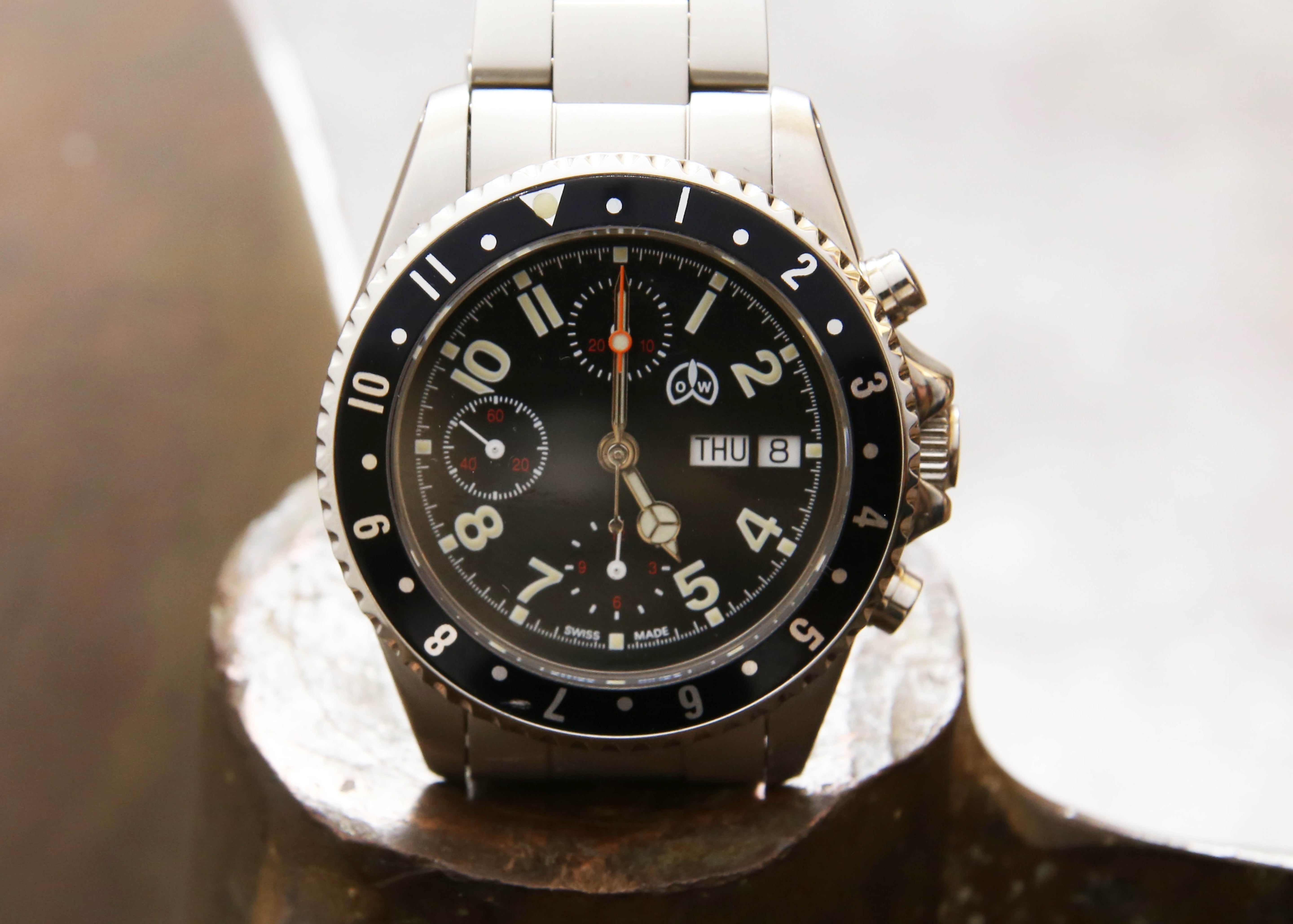 OLLECH & WAJIS LTD EDITION CHRONO VALJOUX 7750 MOVEMENT, NEW, #01