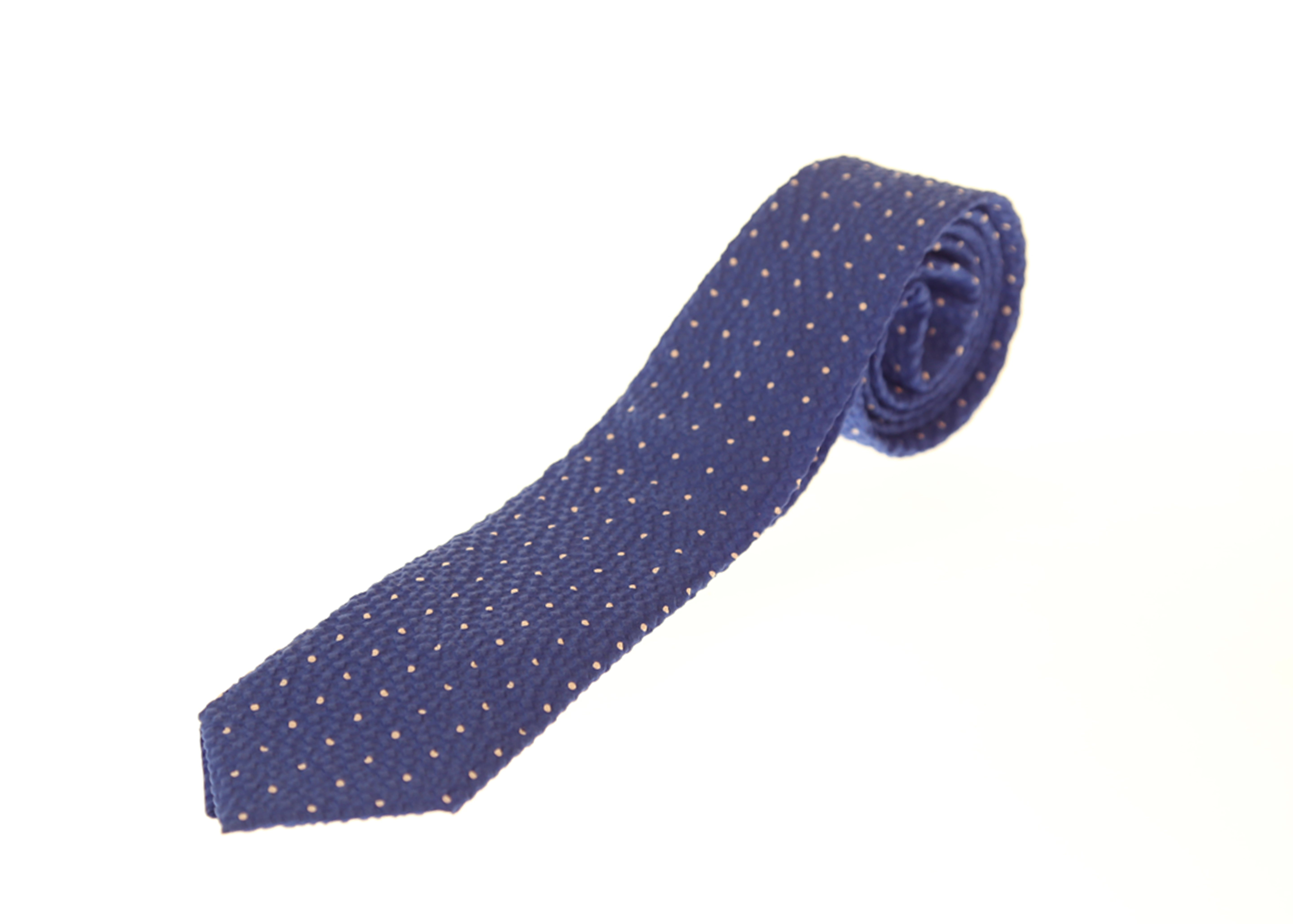PUCKER Blue Polka dot mens tie