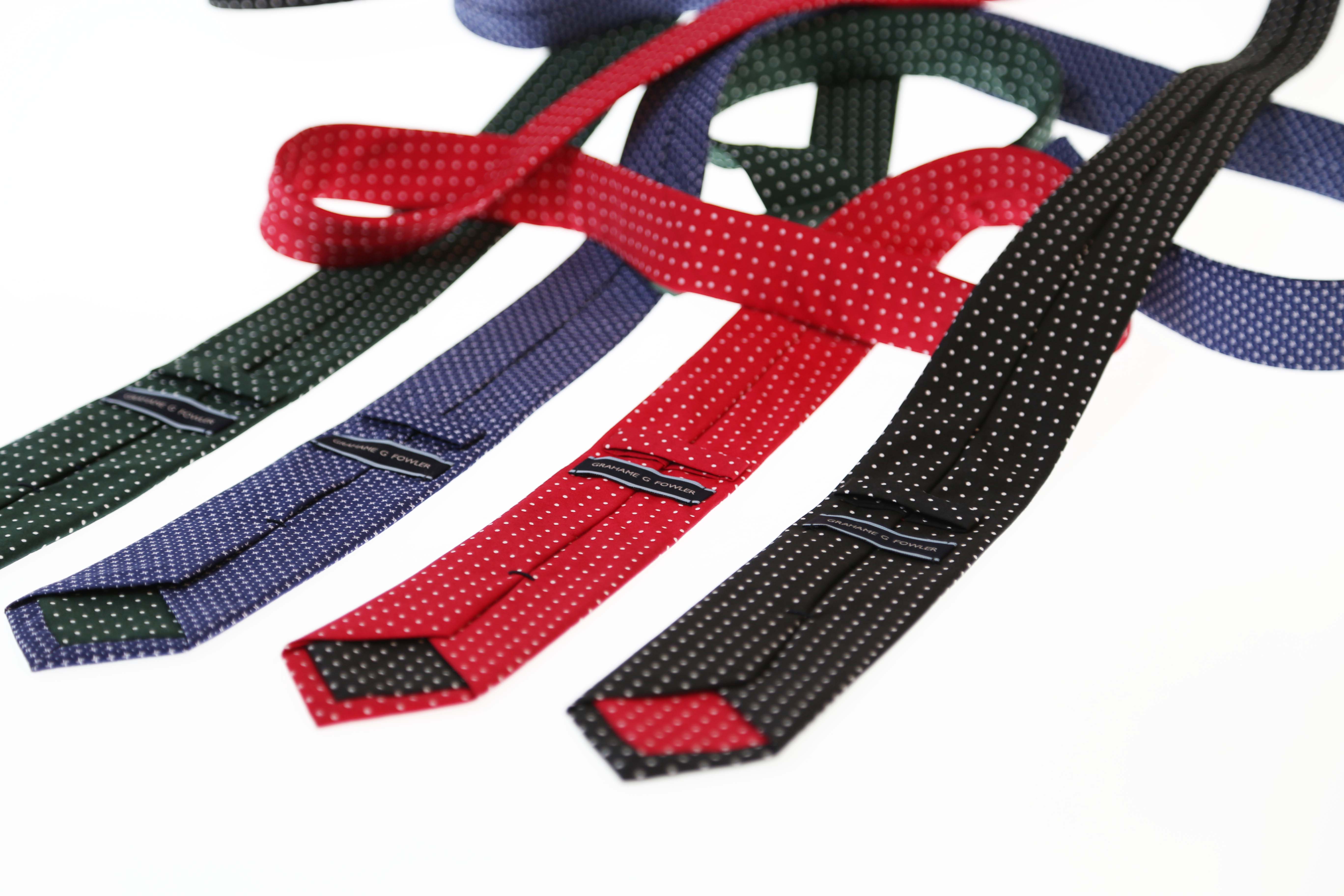 Red Polka Derrick Mens Tie