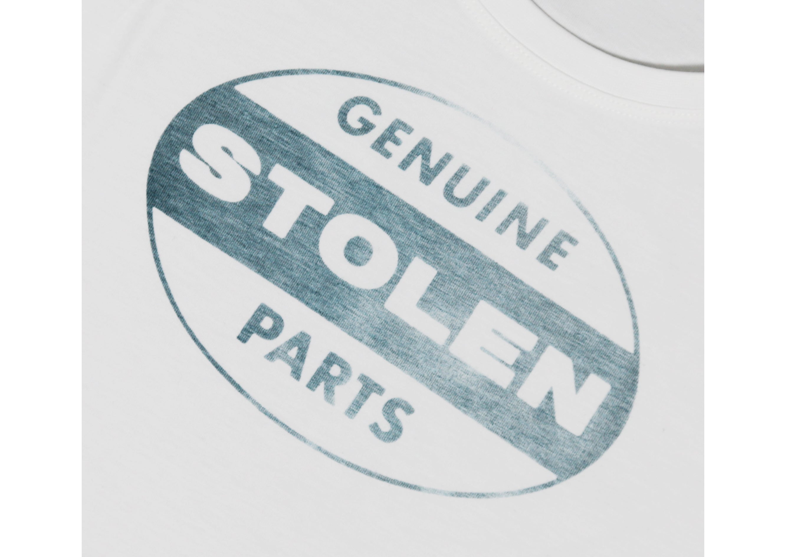 "STOLEN PARTS" T-SHIRT WHITE