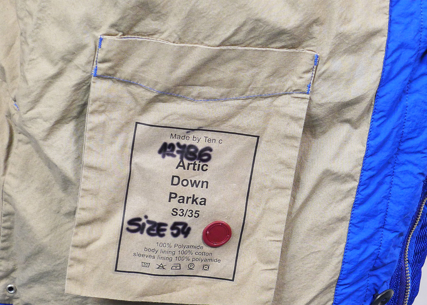 TEN C ARTIC DOWN PARKA W/ HOOD 3019
