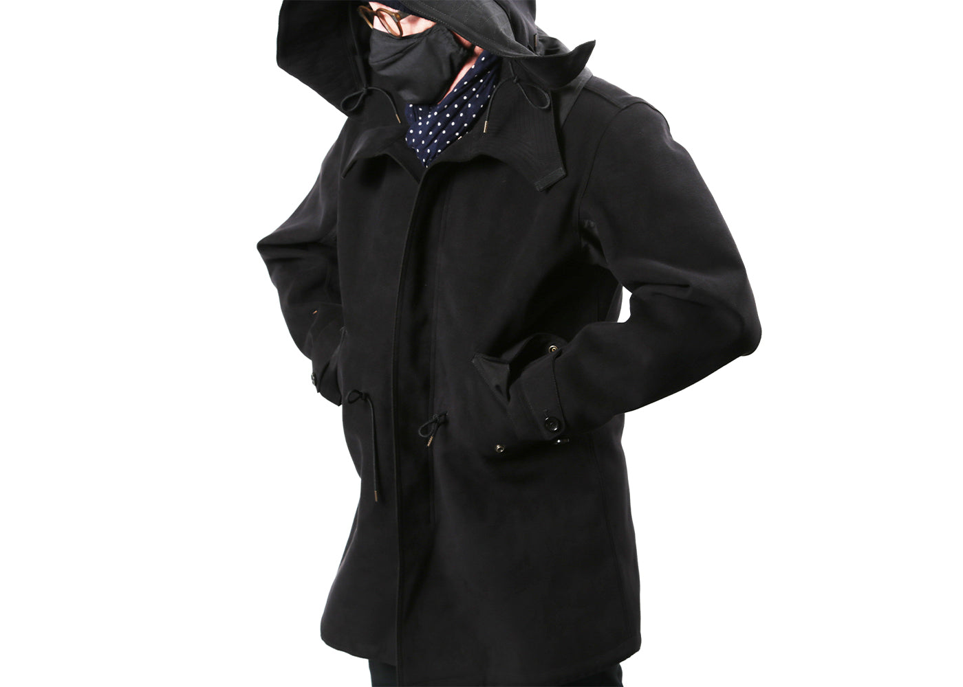 TEN C BLACK PARKA 4103